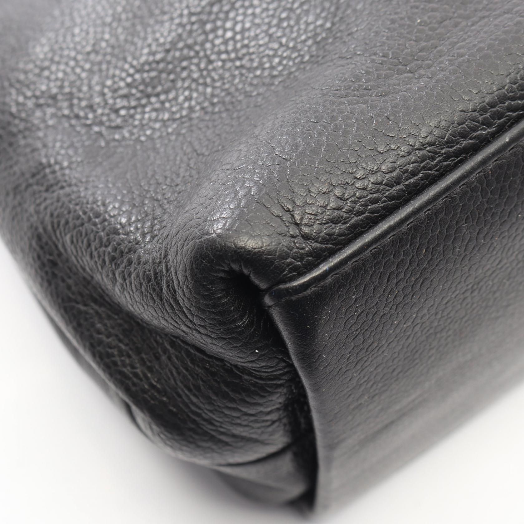Vintage Grained Calfskin Structured Top Handle Tote — view 6