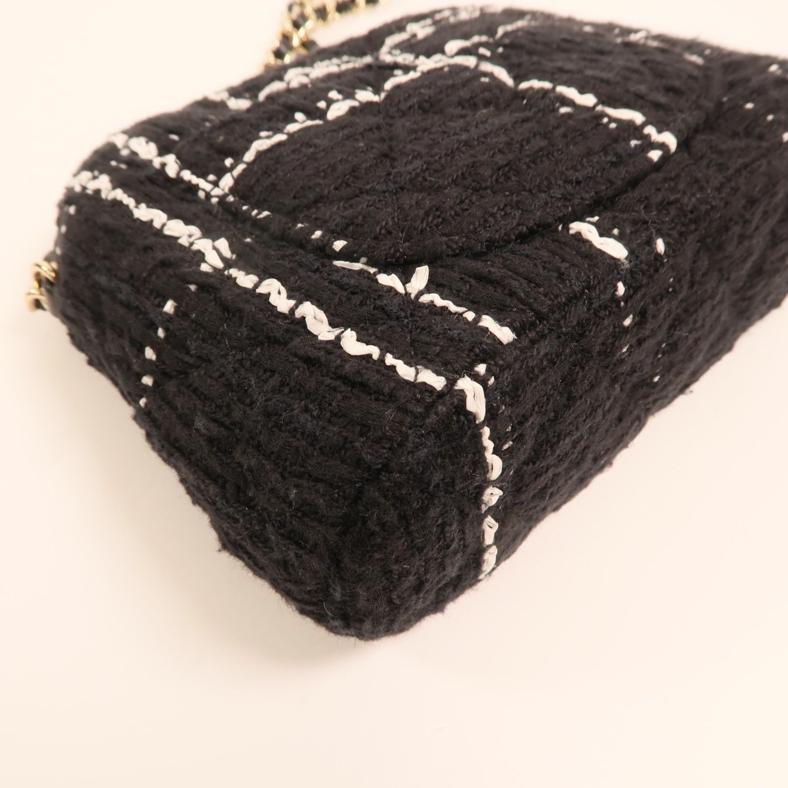 Tweed Mini Clutch With Chain — view 13