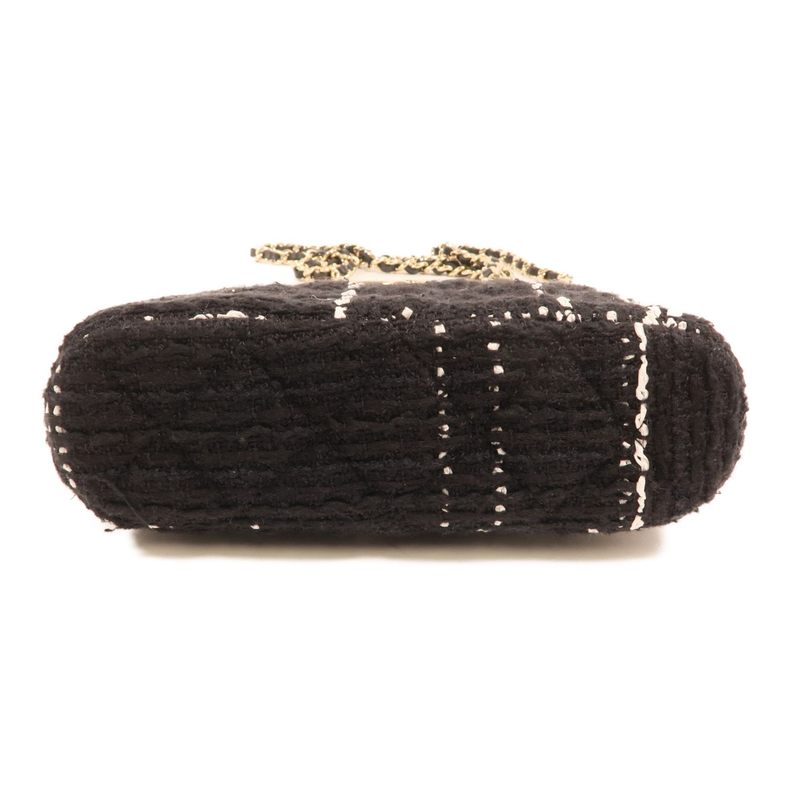 Tweed Mini Clutch With Chain — view 4