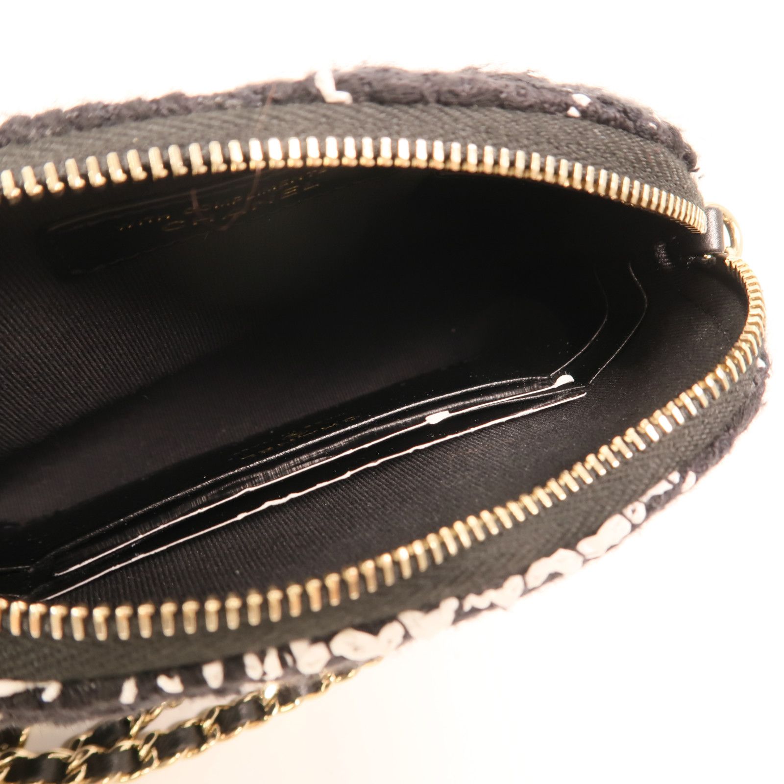 Tweed Mini Clutch With Chain — view 5