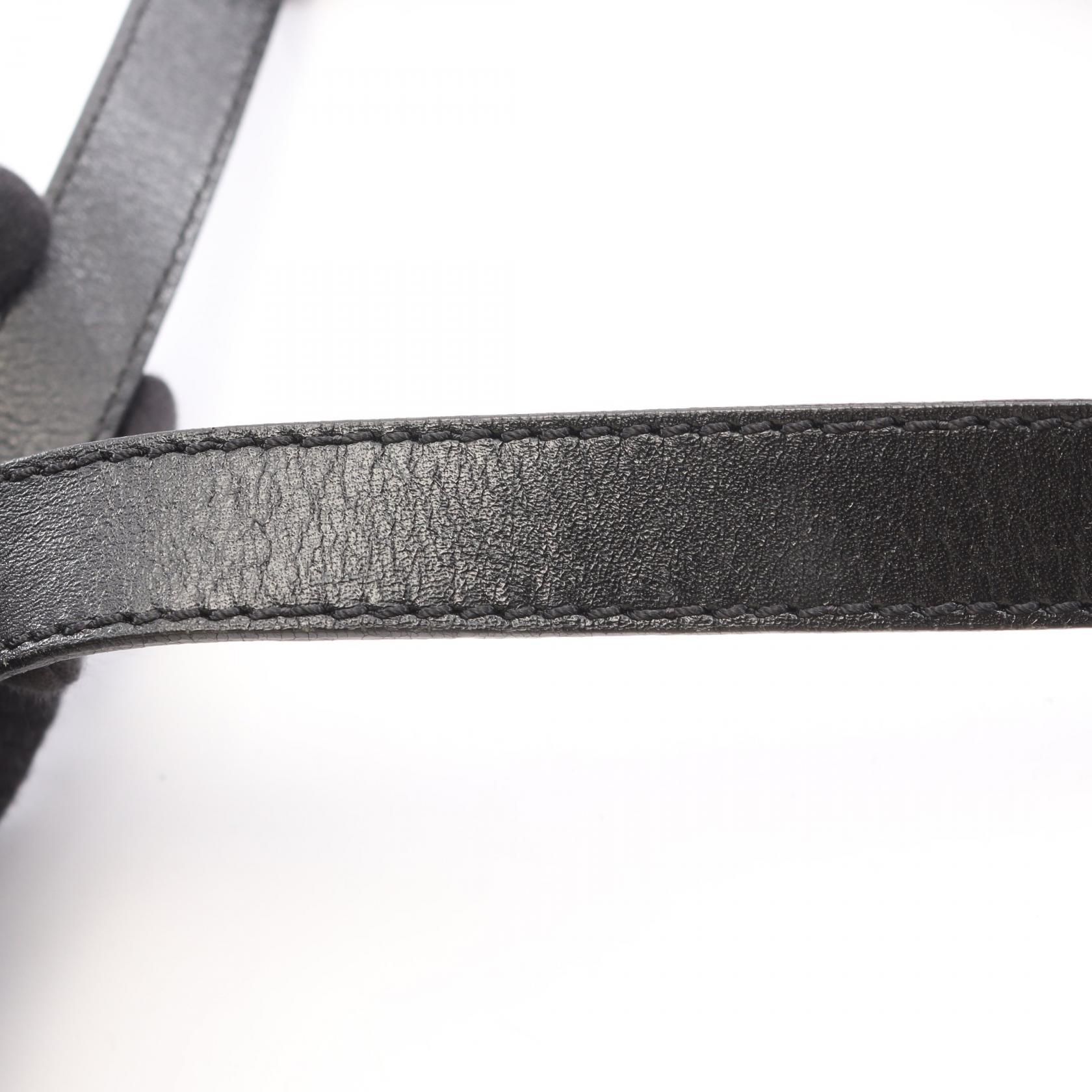 Zucchino Shoulder Bag Brown Black Canvas — view 10