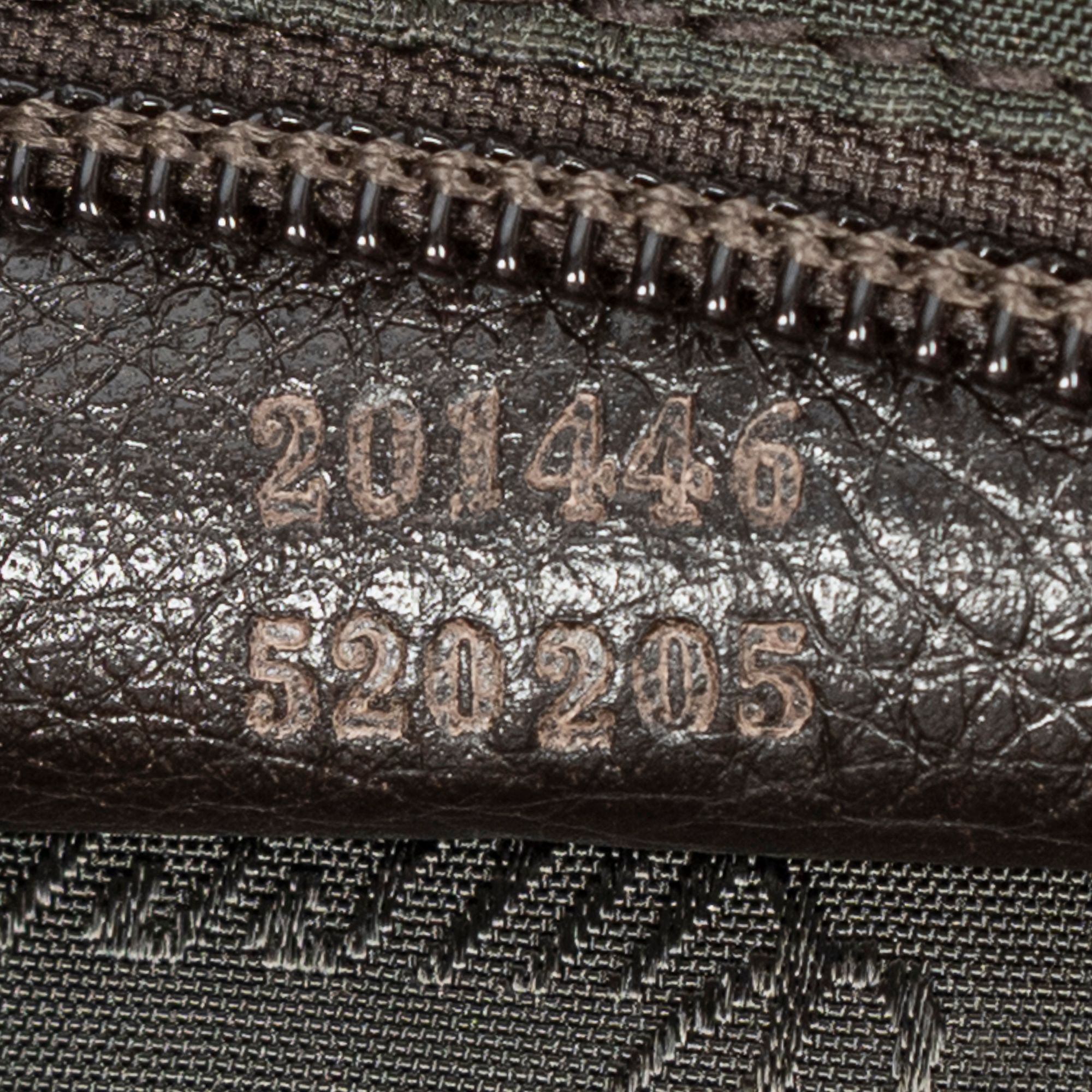 Large Square Zip Messenger Dark Brown Guccissima Leather Gold — view 10