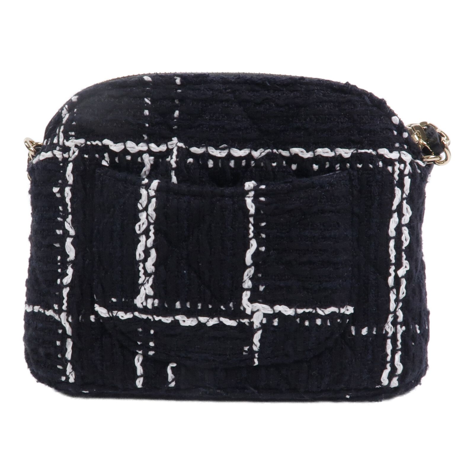 Tweed Mini Clutch with Chain — view 2
