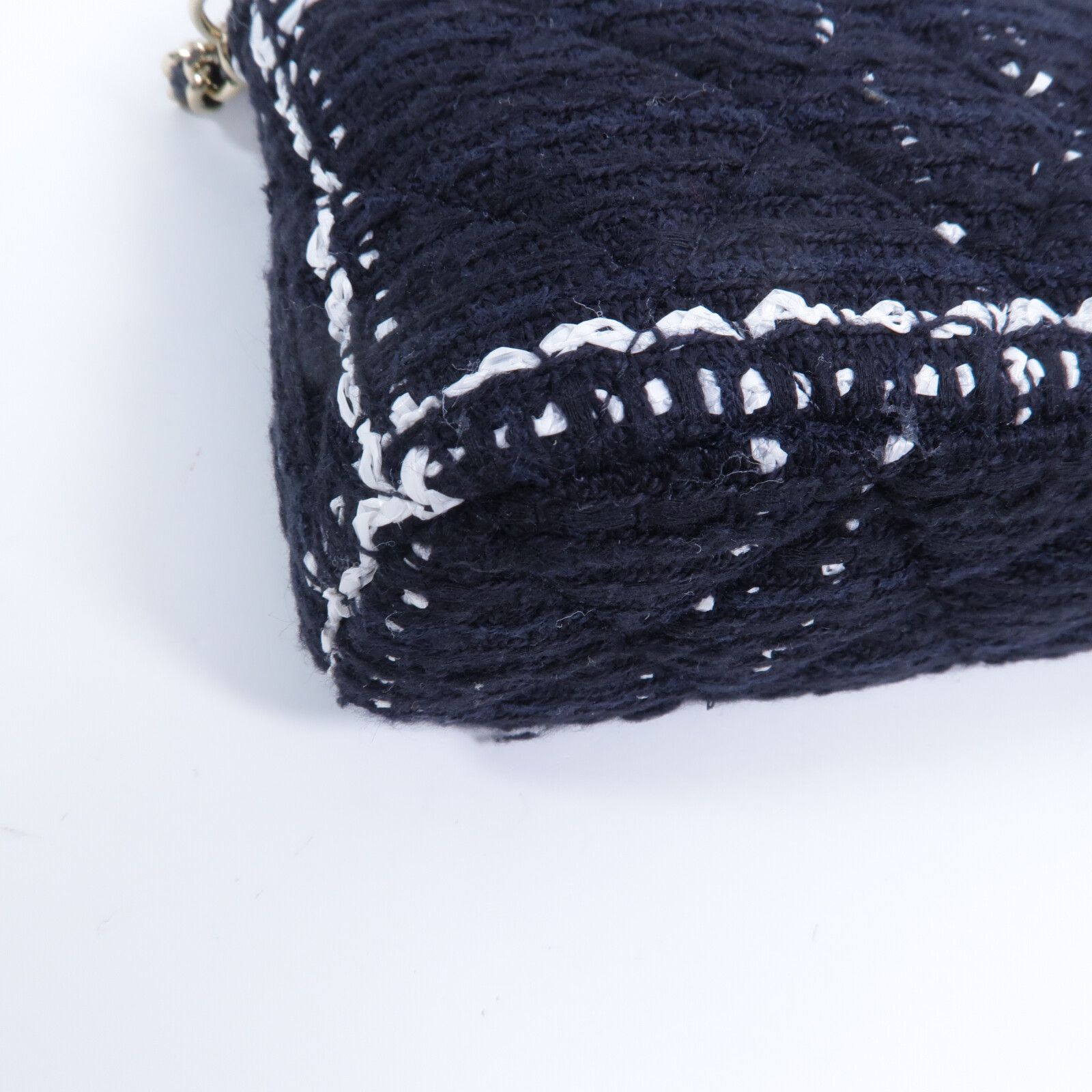 Tweed Mini Clutch with Chain — view 11