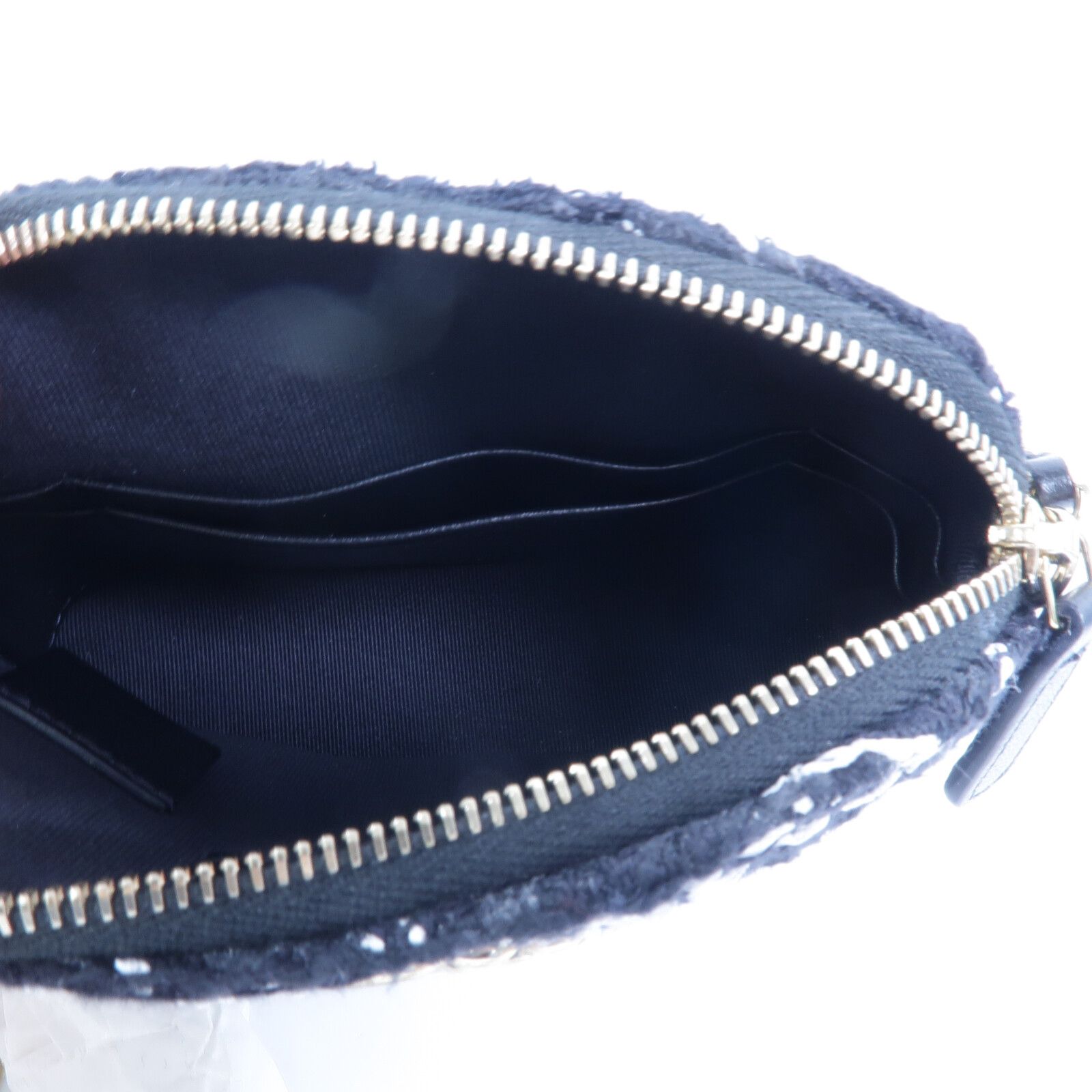 Tweed Mini Clutch with Chain — view 5