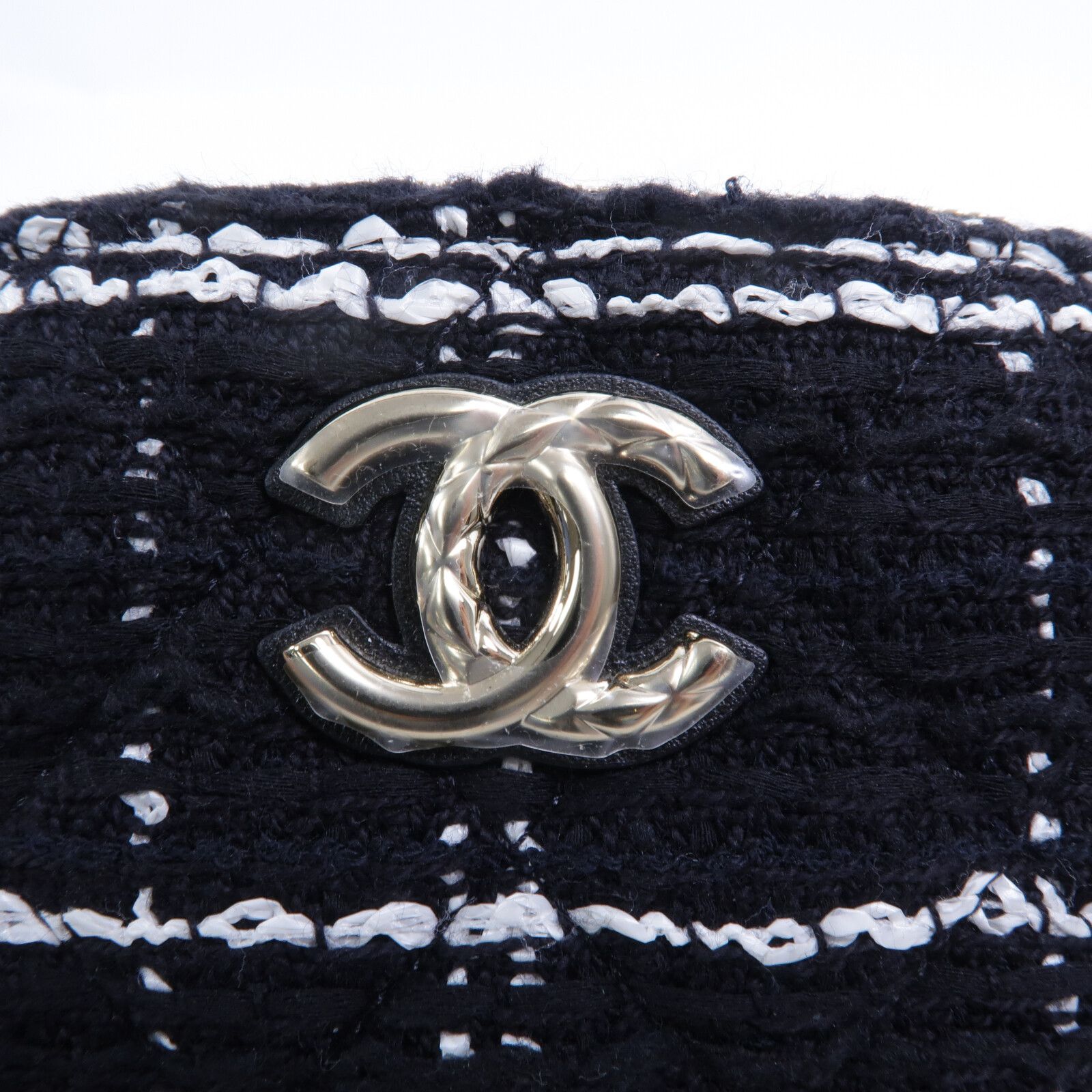 Tweed Mini Clutch with Chain — view 7