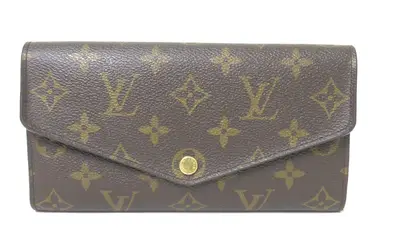 Monogram Sarah Wallet Couquelicot