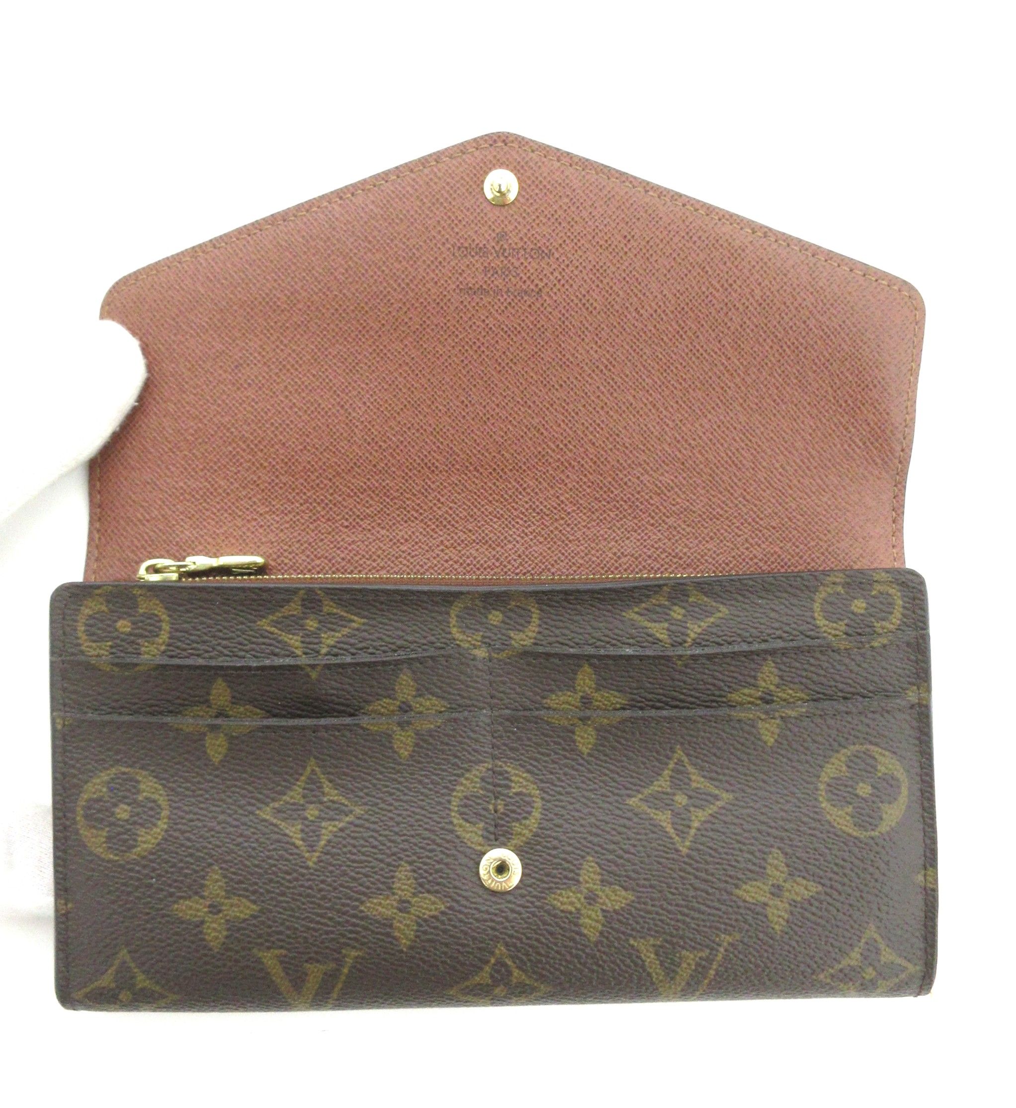 Monogram Sarah Wallet Couquelicot — view 9