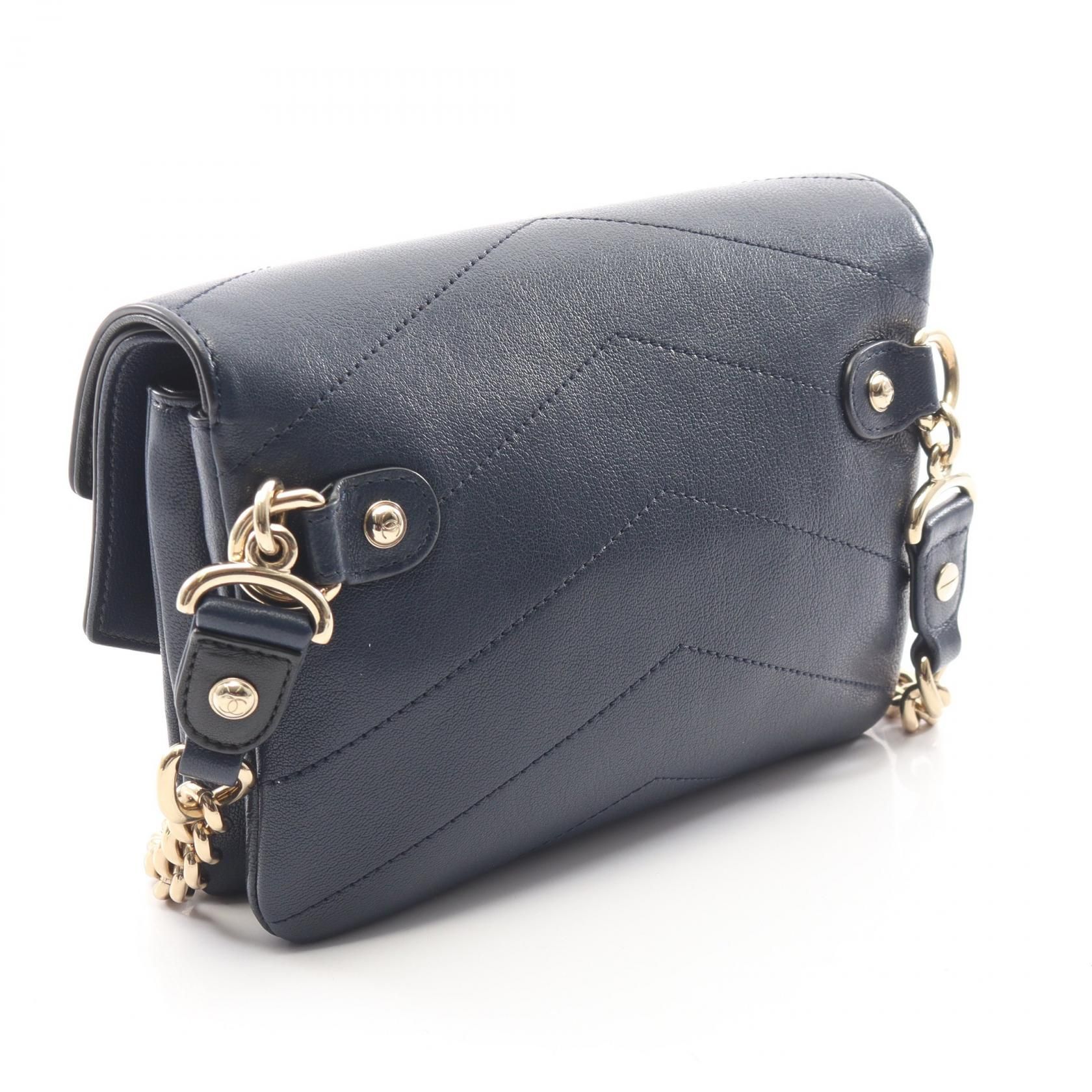 Chevron Quilted Double Envelope Flap Bag — view 2