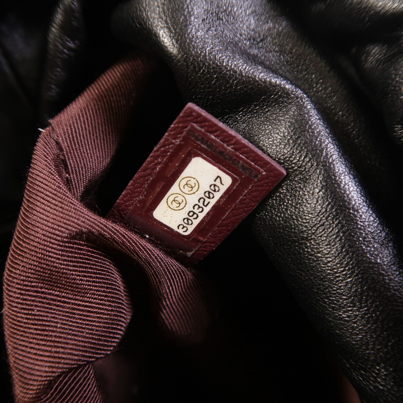 Lambskin Chain Drawstring Bucket Bag w/GHW — view 8