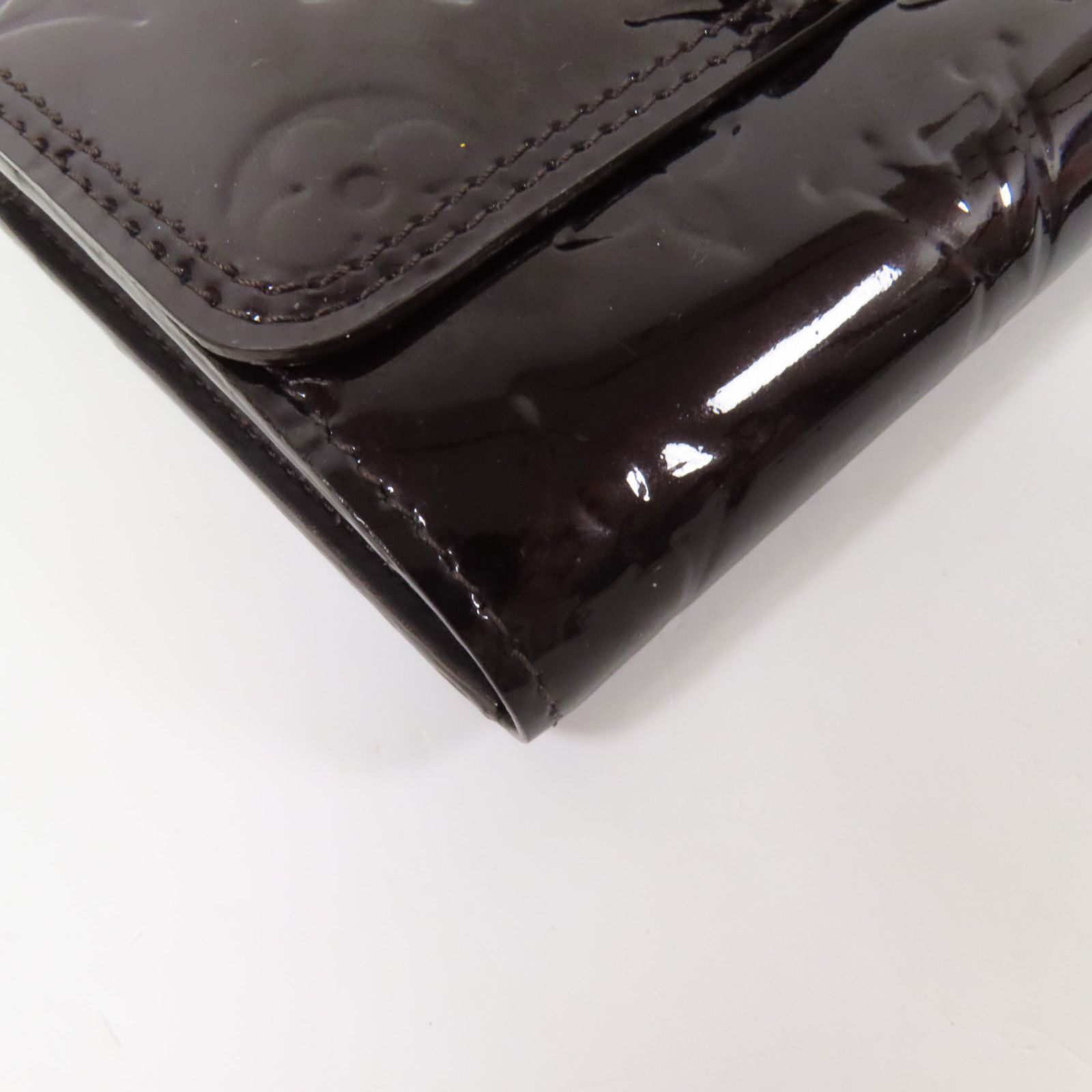 Sarah Noeud Wallet, Monogram Vernis — view 12