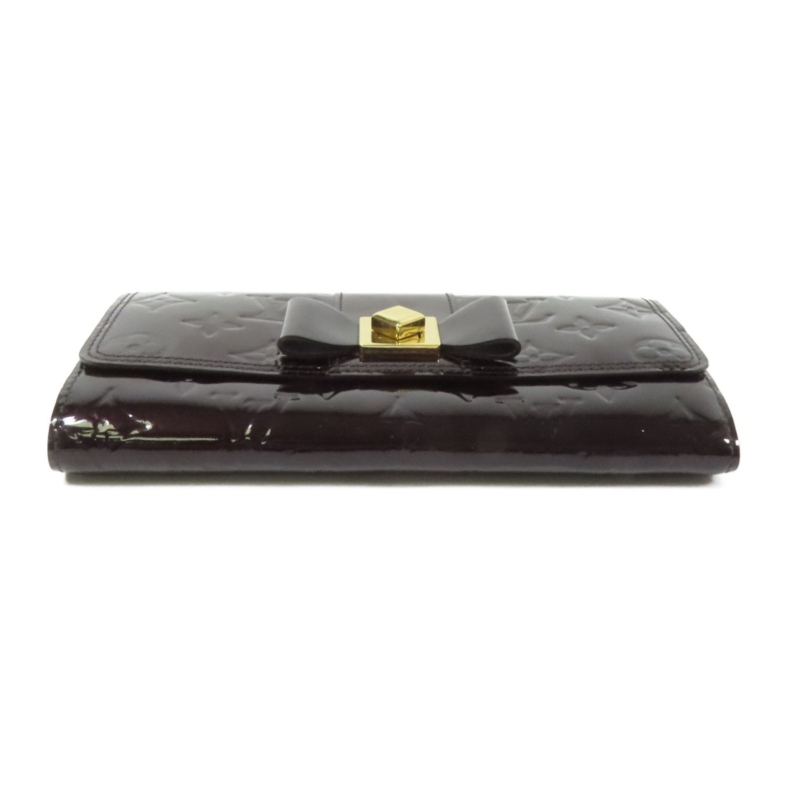Sarah Noeud Wallet, Monogram Vernis — view 4