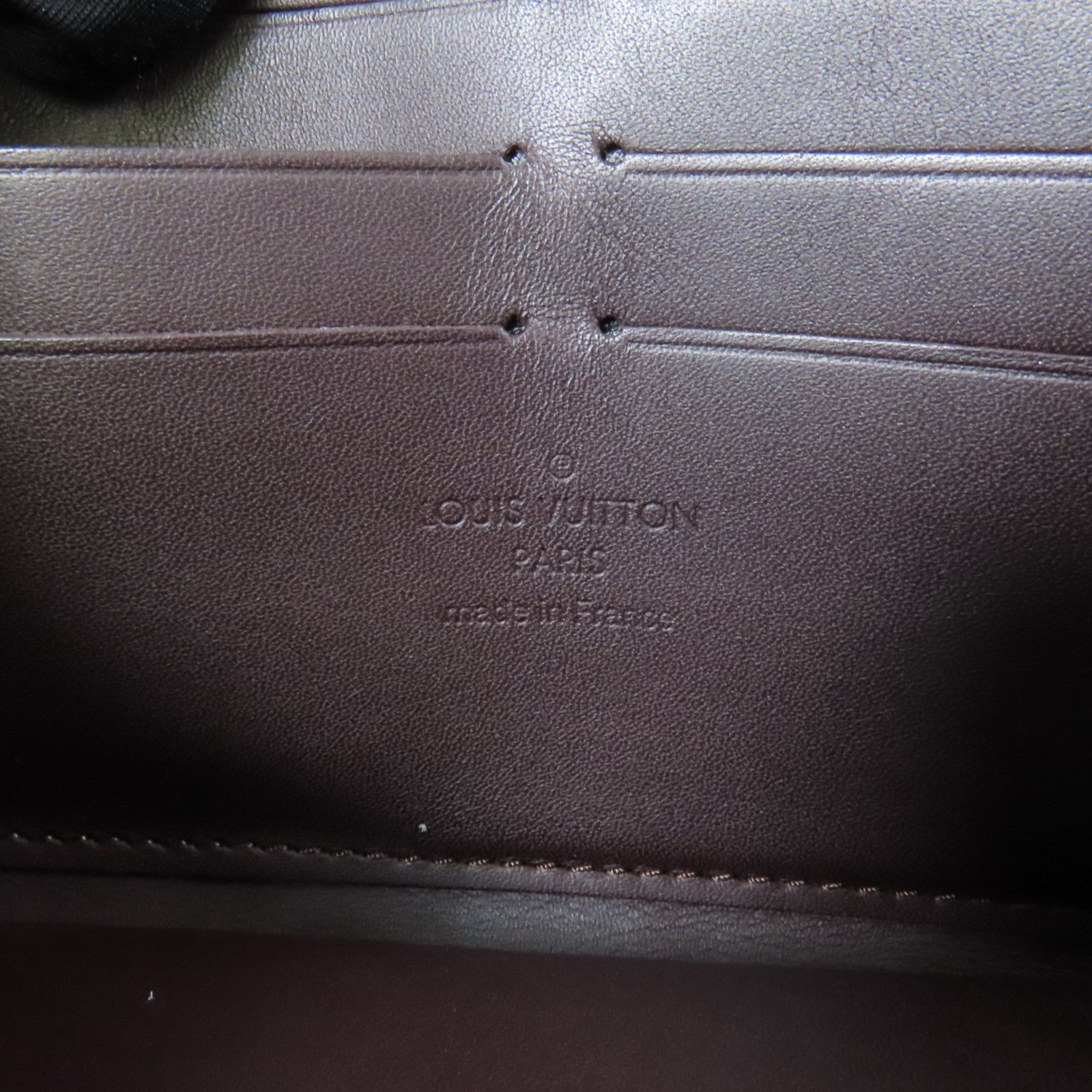Sarah Noeud Wallet, Monogram Vernis — view 9