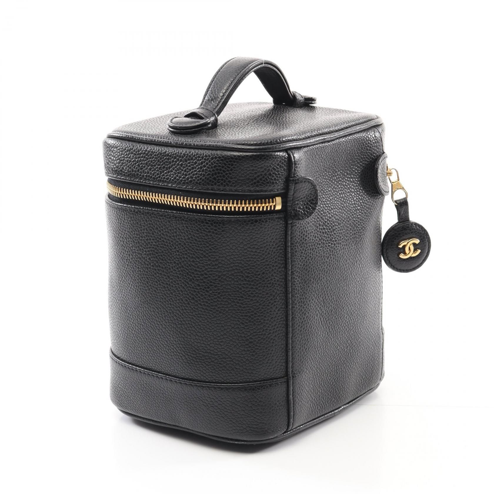 Coco Mark Vanity Handbag Calfskin Black A 01998 (no Card) — view 2