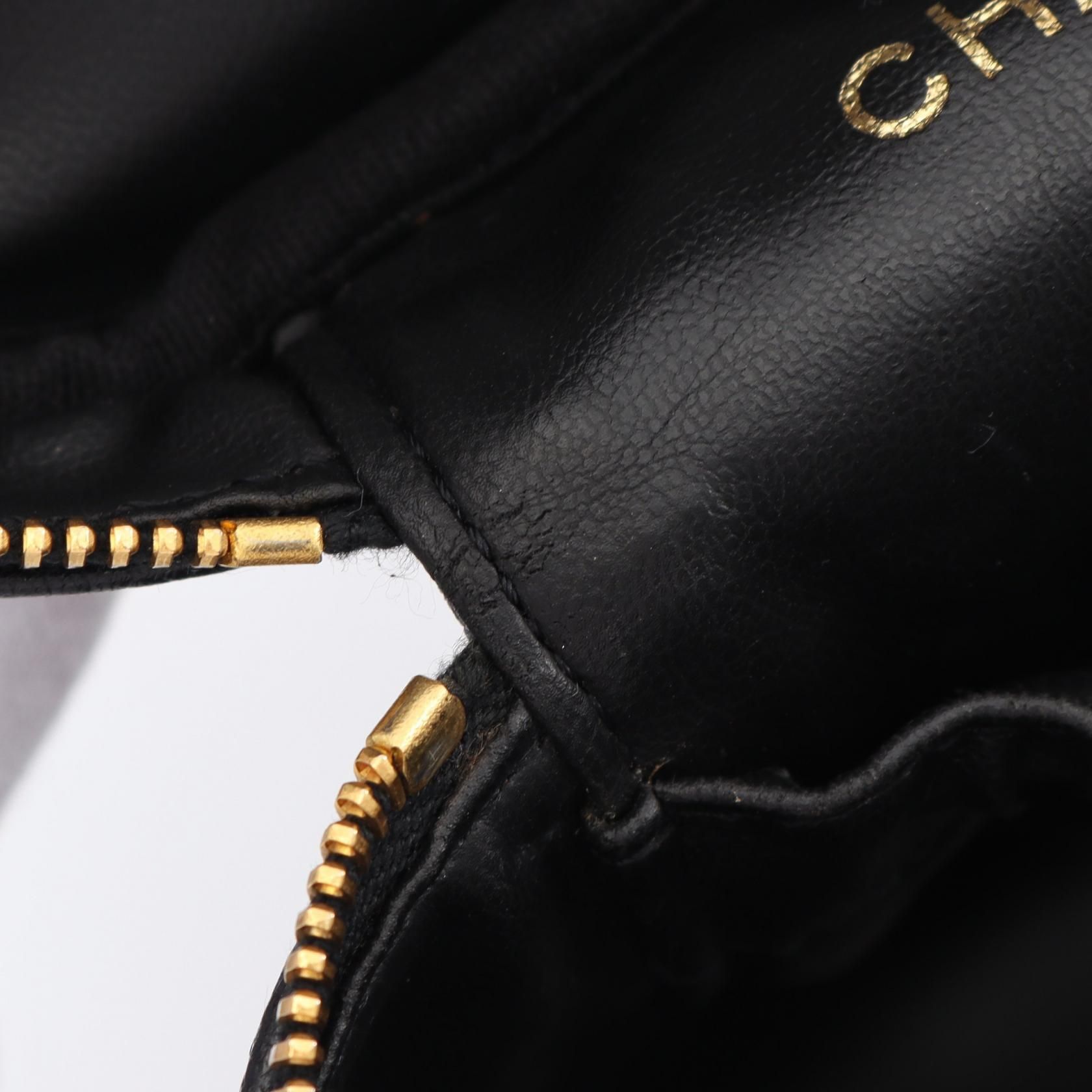 Coco Mark Vanity Handbag Calfskin Black A 01998 (no Card) — view 7
