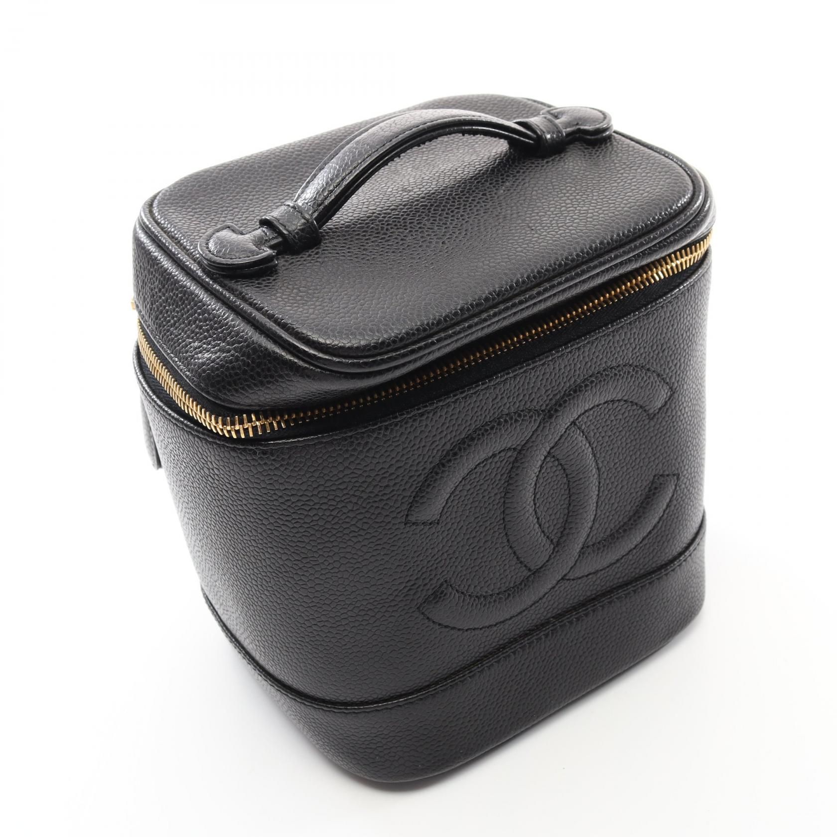 Coco Mark Vanity Handbag Calfskin Black A 01998 (no Card) — view 9