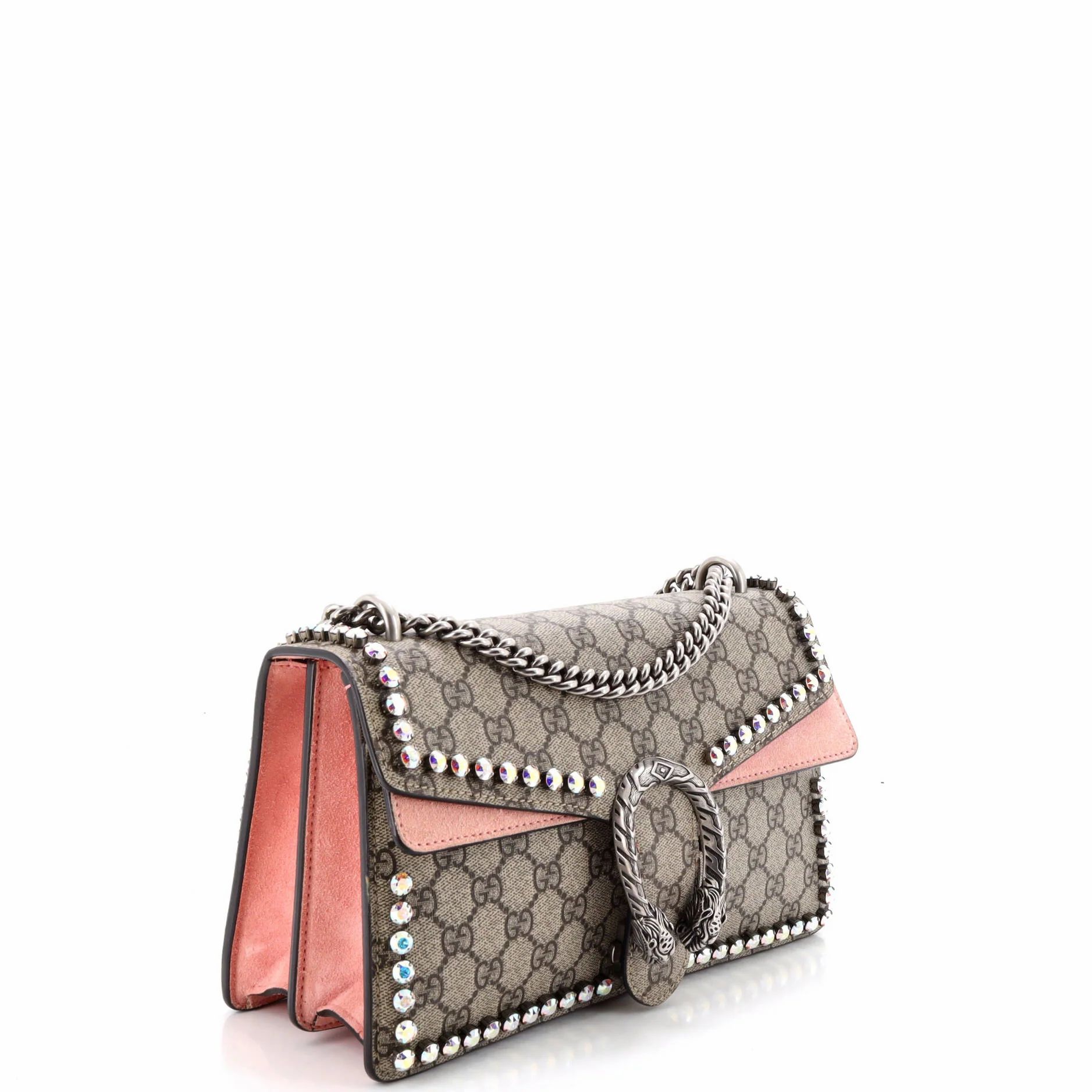 Dionysus Bag Crystal Embellished Gg Coated Canvas Small — view 2