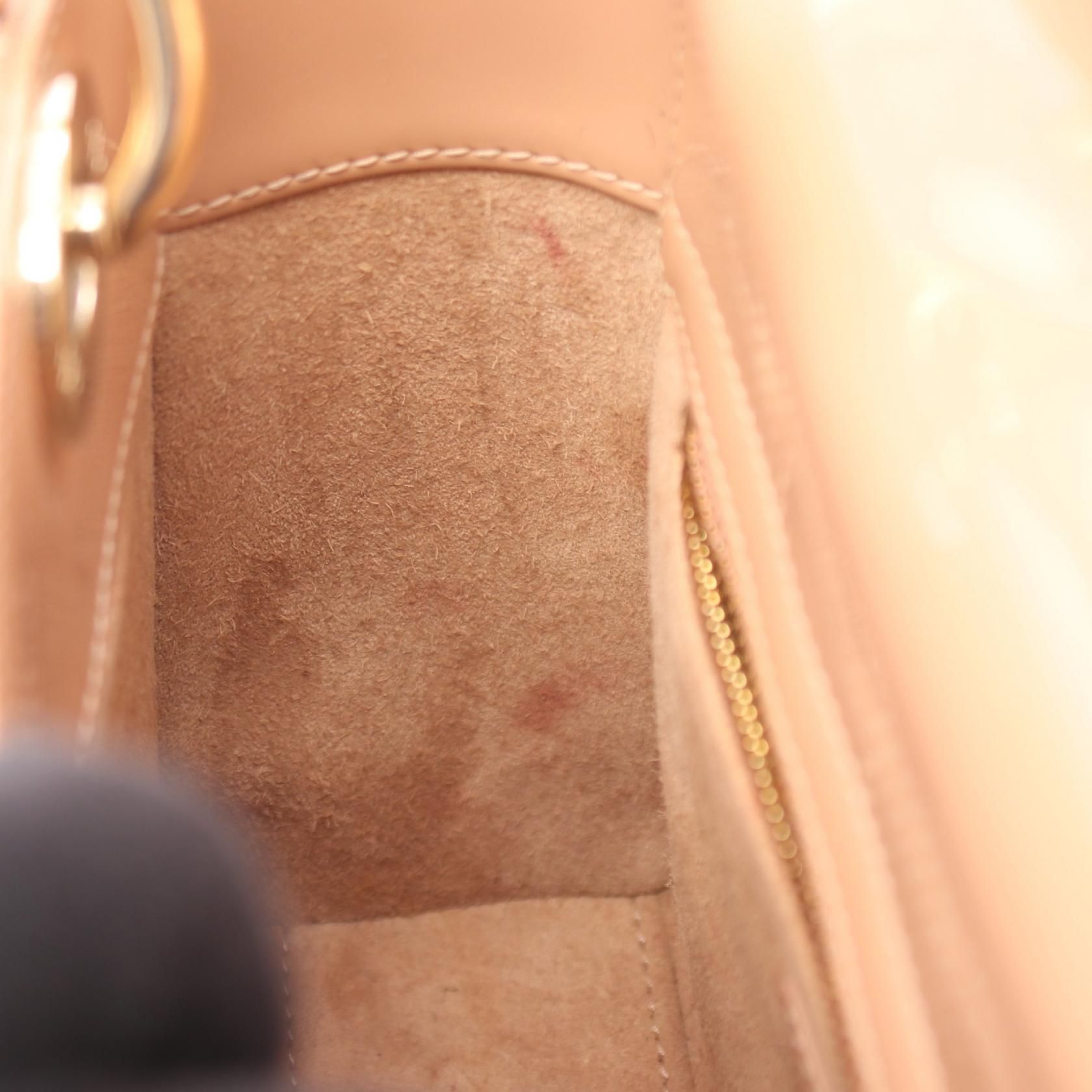Lady Christian Dior Small 2-way Handbag Pink Patent Leather — view 6