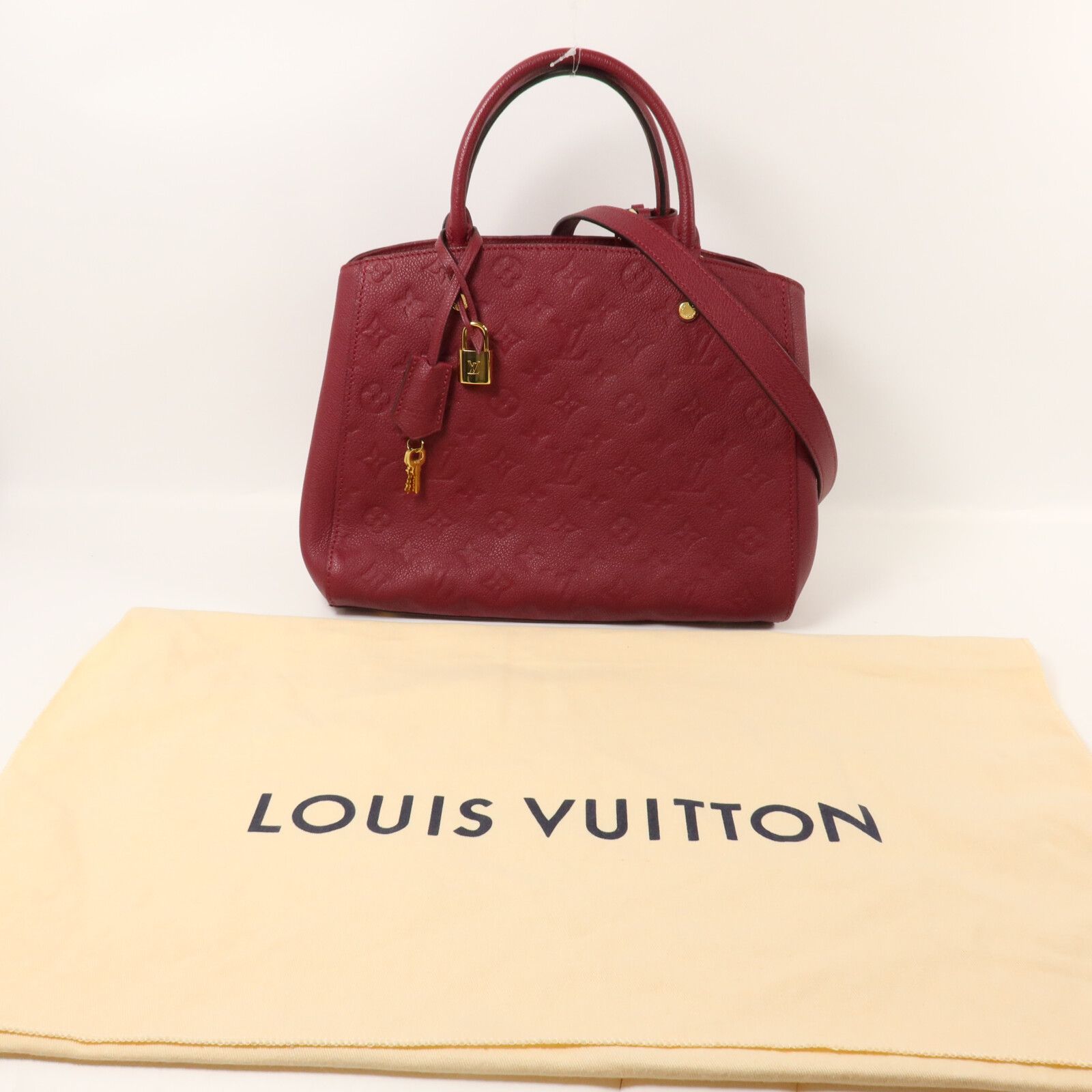 Empreinte Montaigne Mm Hand-turn Shoulder Bag Bordeaux Purple 2way Shoulder Bag M 43258 — view 9