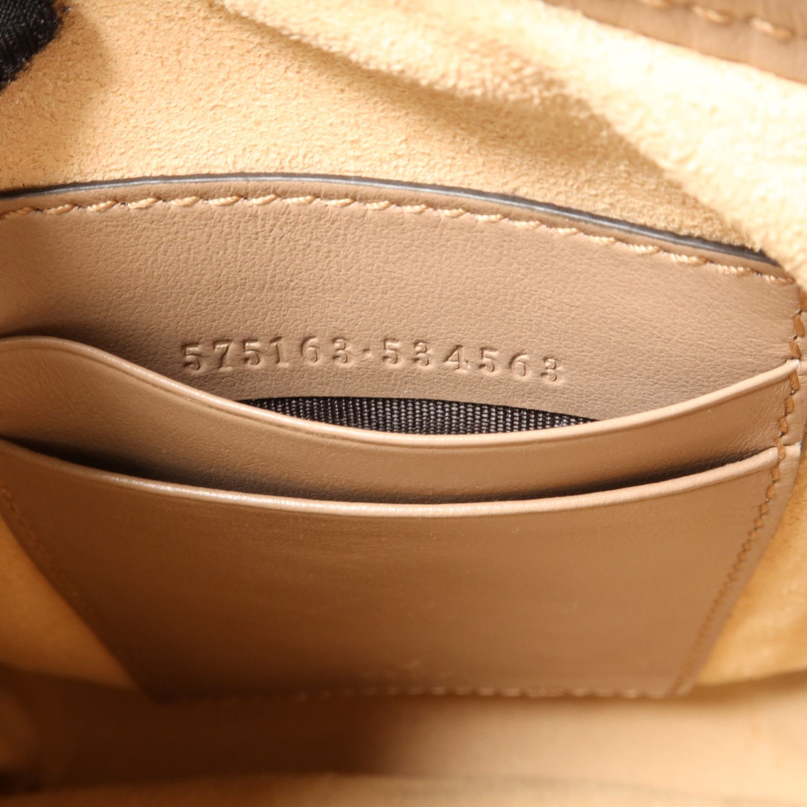Cowhide Leather Gg Marmont Mini Bucket Crossbody Back Bag Gray Taupe Calfskin (cowhide) — view 7