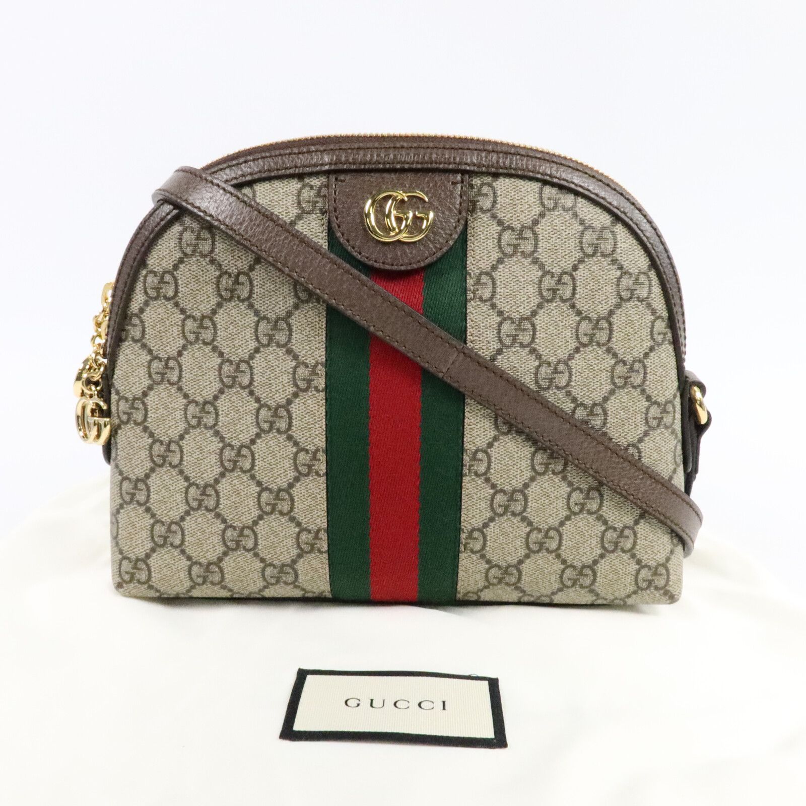 GG Supreme Small Ophidia Dome Shoulder Bag — view 11