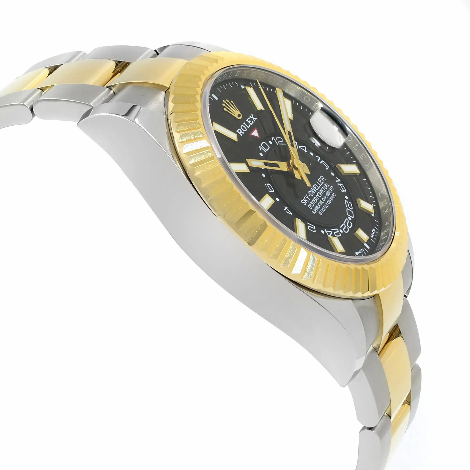 Sky-dweller Steel 18K Yellow Gold Black Dial Automatic Mens Watch 326933 — view 4