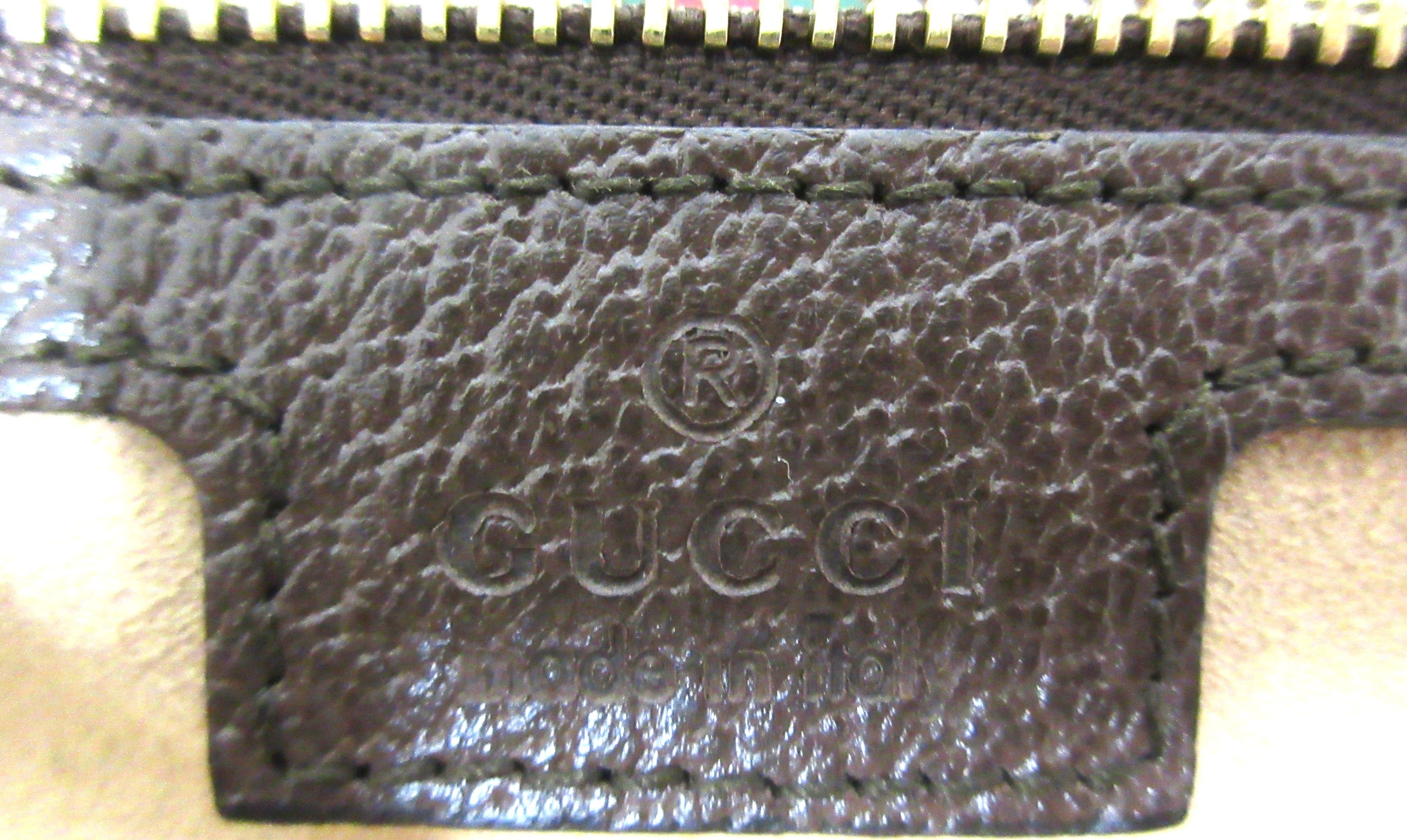 GG Supreme Monogram Medium Ophidia Shopping Tote Brown — view 12