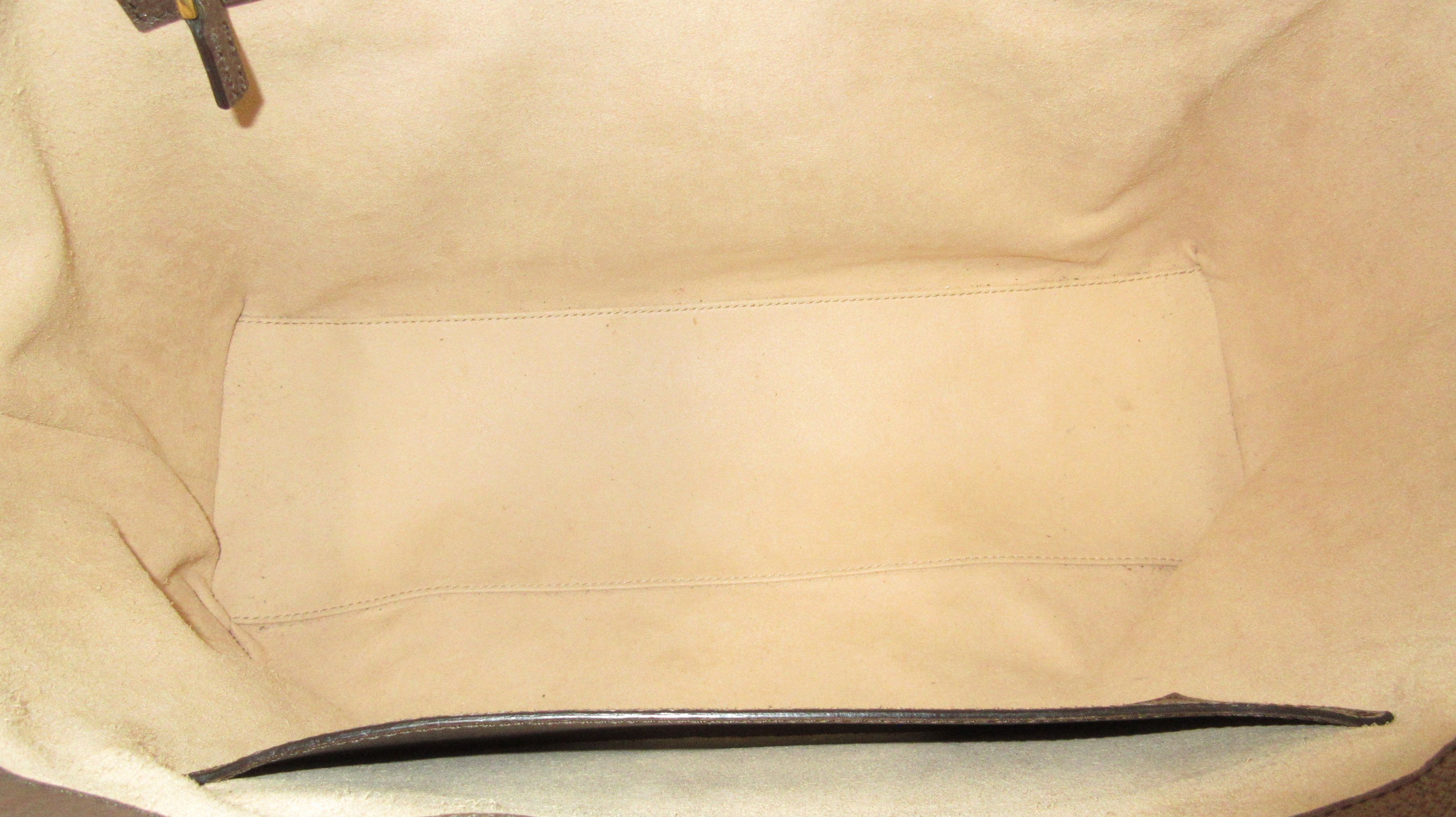 GG Supreme Monogram Medium Ophidia Shopping Tote Brown — view 9