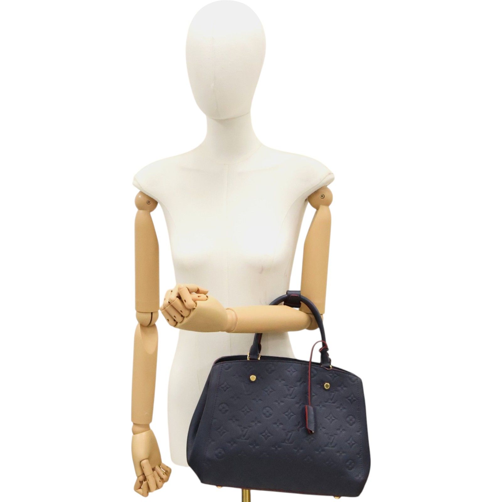 Montaigne Mm Shoulder Bag Empreinte Blue M 42746 — view 11
