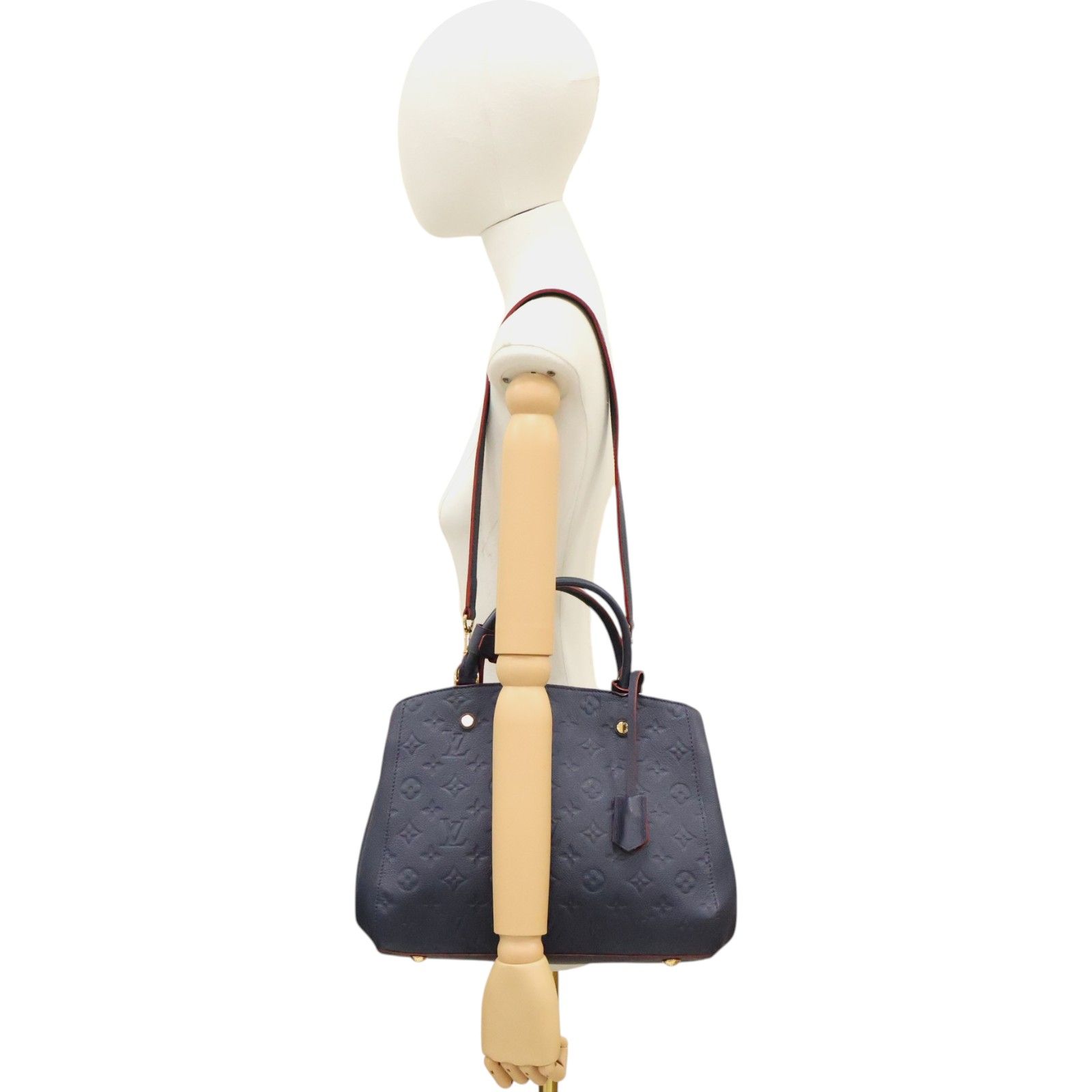 Montaigne Mm Shoulder Bag Empreinte Blue M 42746 — view 12