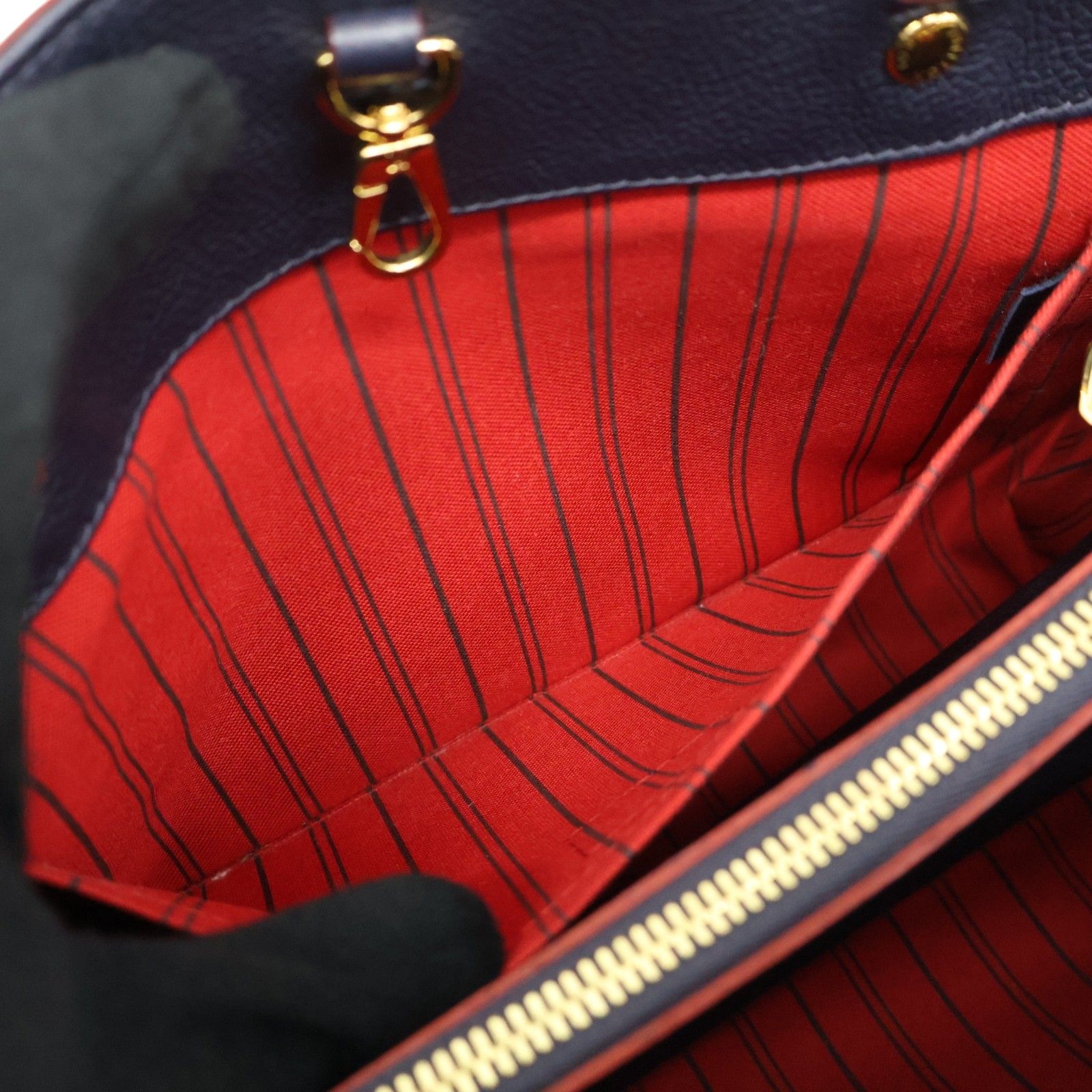 Montaigne Mm Shoulder Bag Empreinte Blue M 42746 — view 4