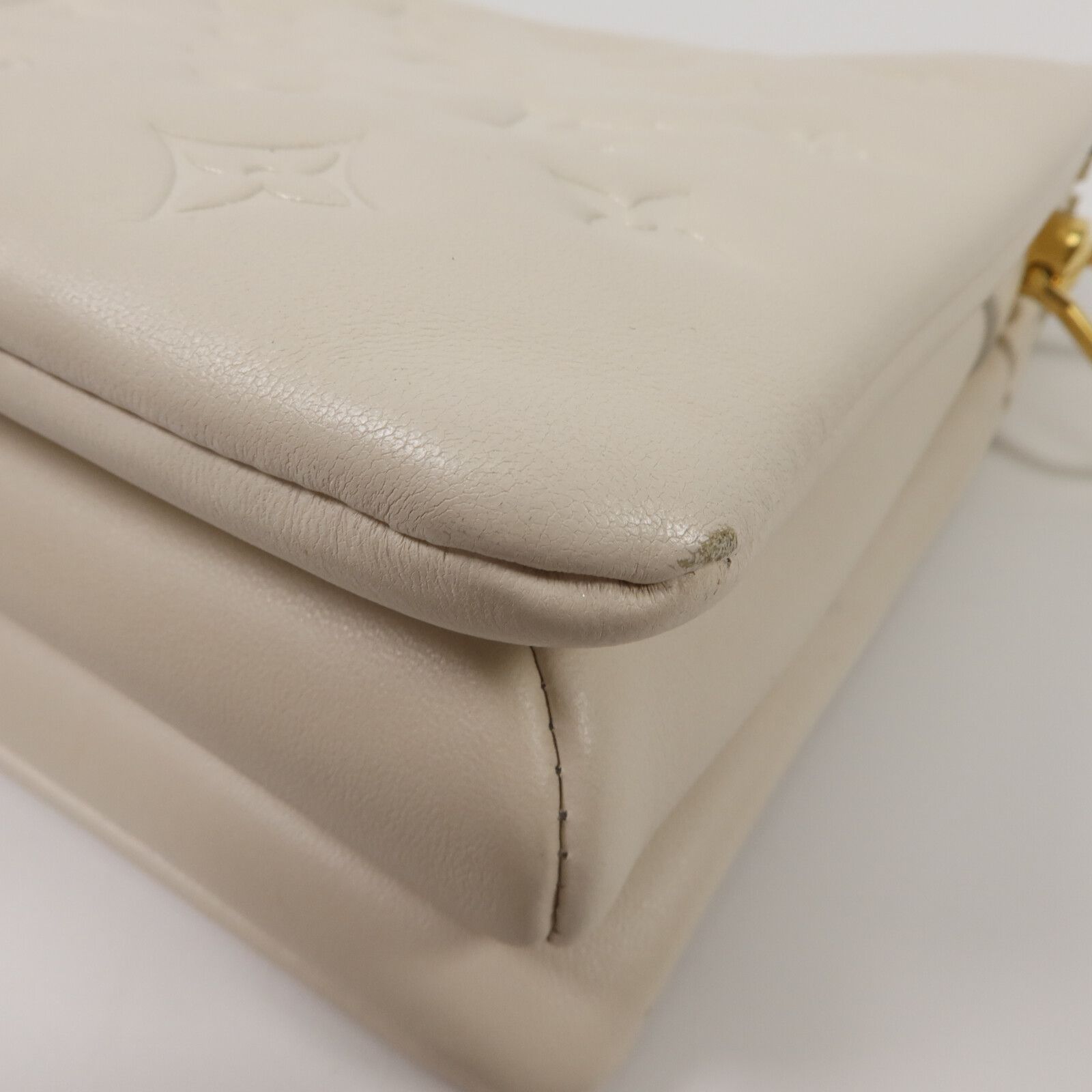Monogram Embossed Coussin Pm Cross Shoulder Bag White Cream Shoulder Bag M 21262 — view 12