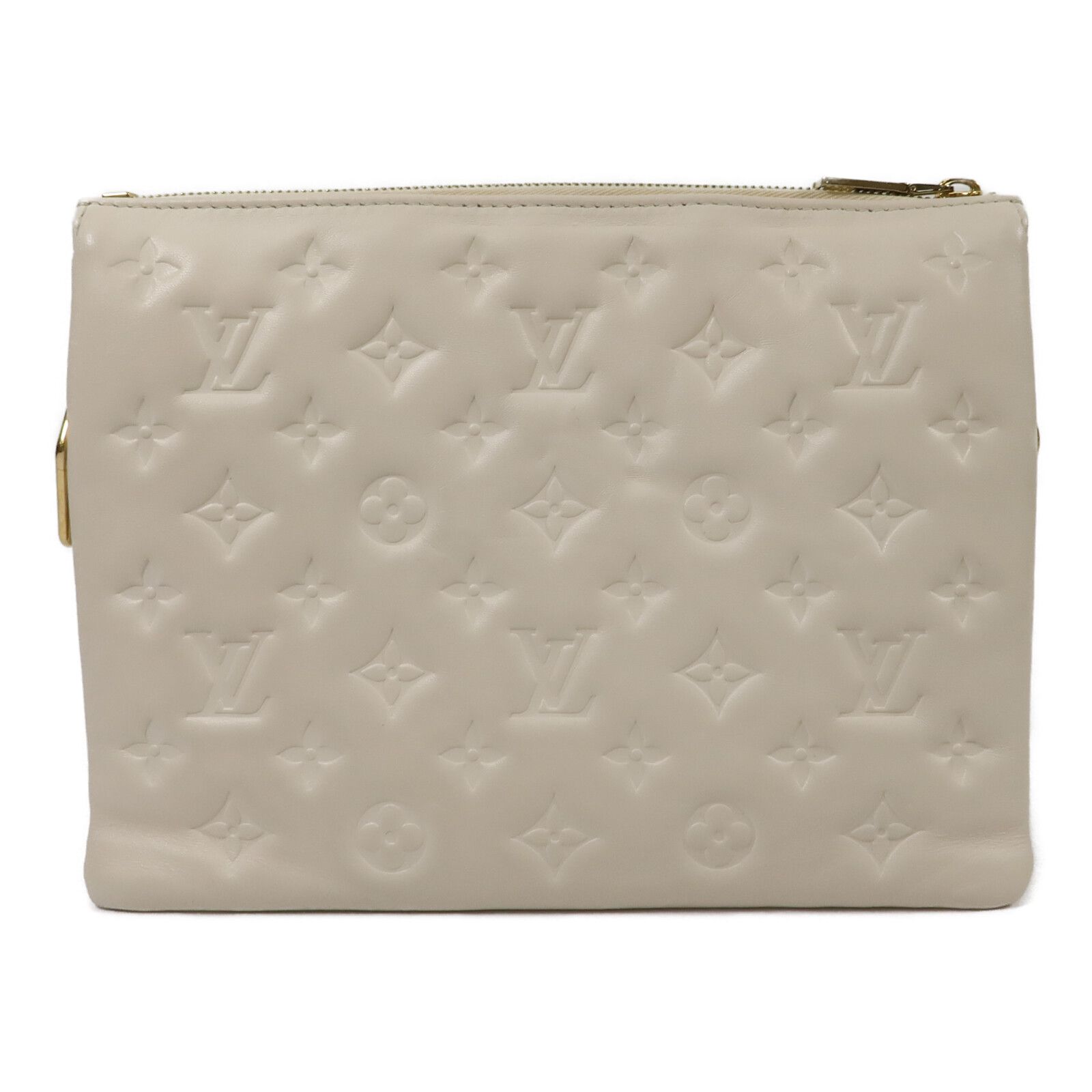 Monogram Embossed Coussin Pm Cross Shoulder Bag White Cream Shoulder Bag M 21262 — view 3