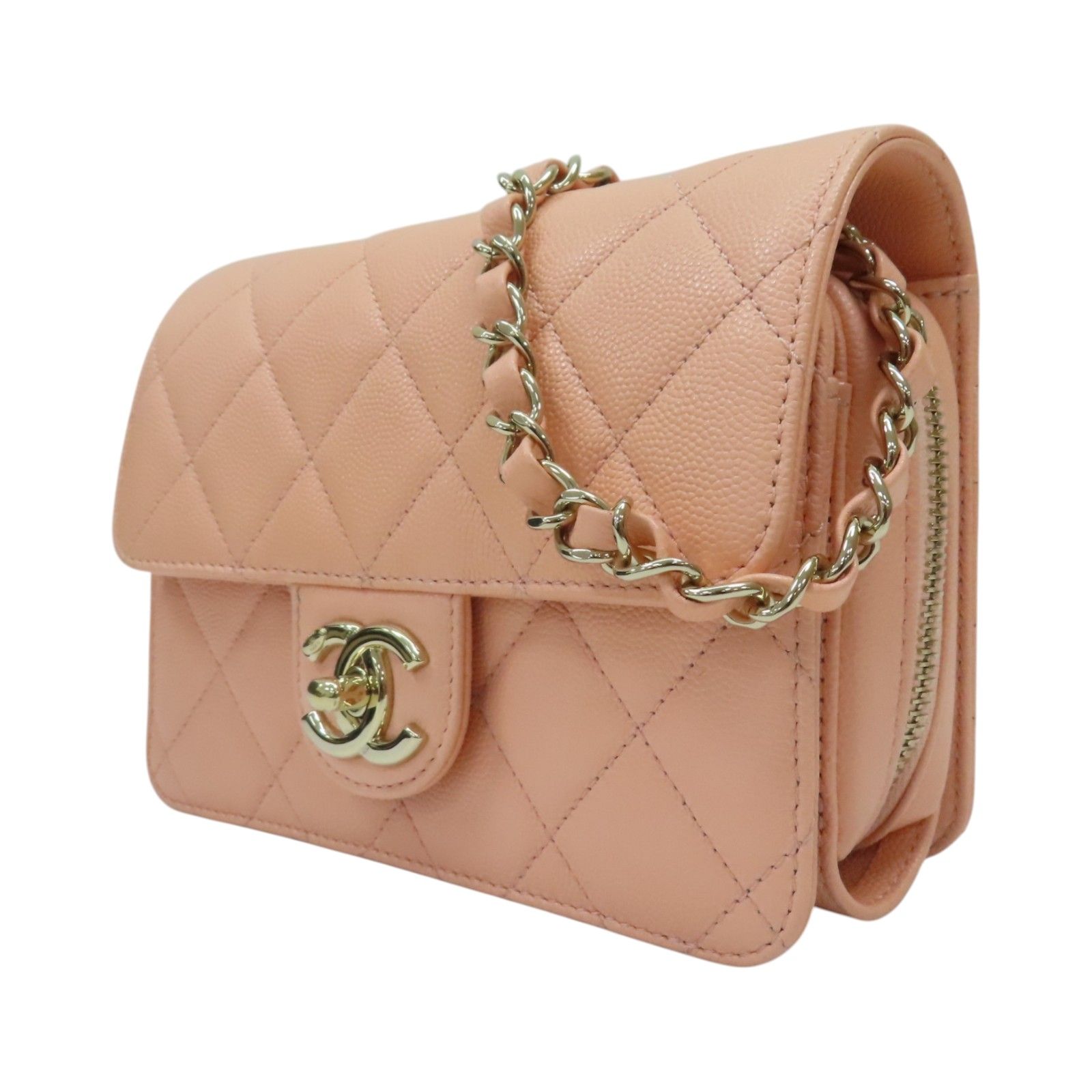 Mini Caviar Like A Wallet Flap Bag — view 3