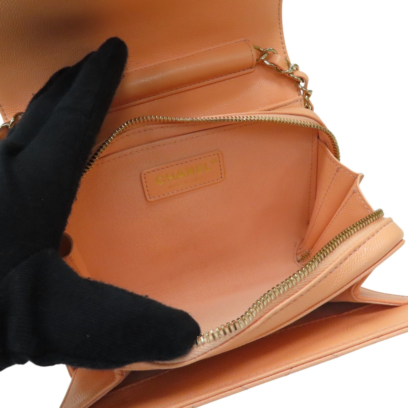 Mini Caviar Like A Wallet Flap Bag — view 6
