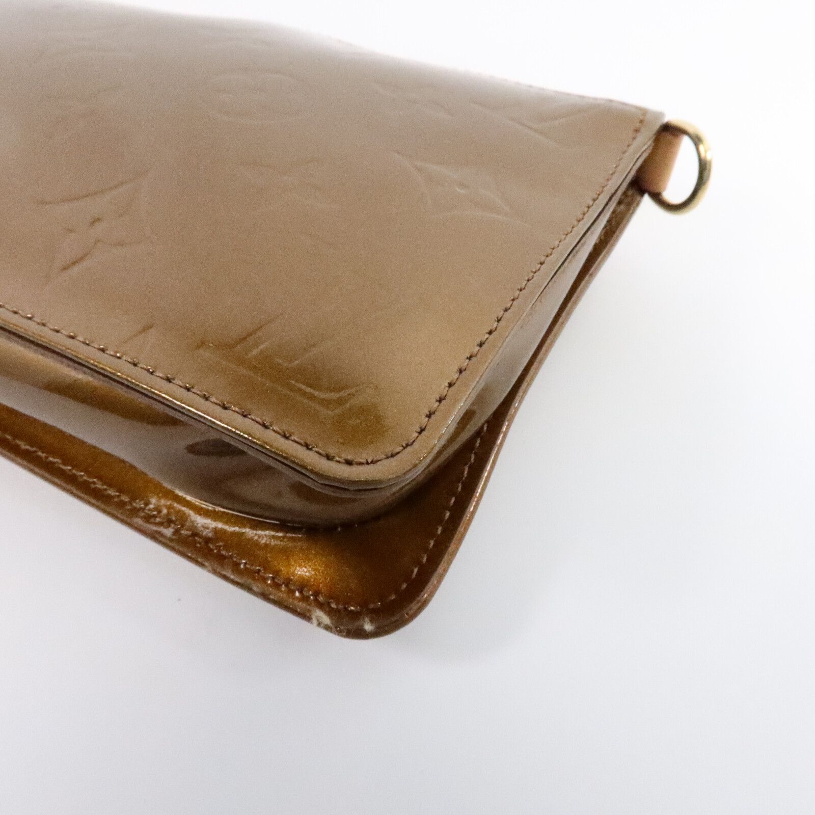 Vernis Lexington Pouch Handbag Brown Bronze Shoulder Bag M 91011 — view 11