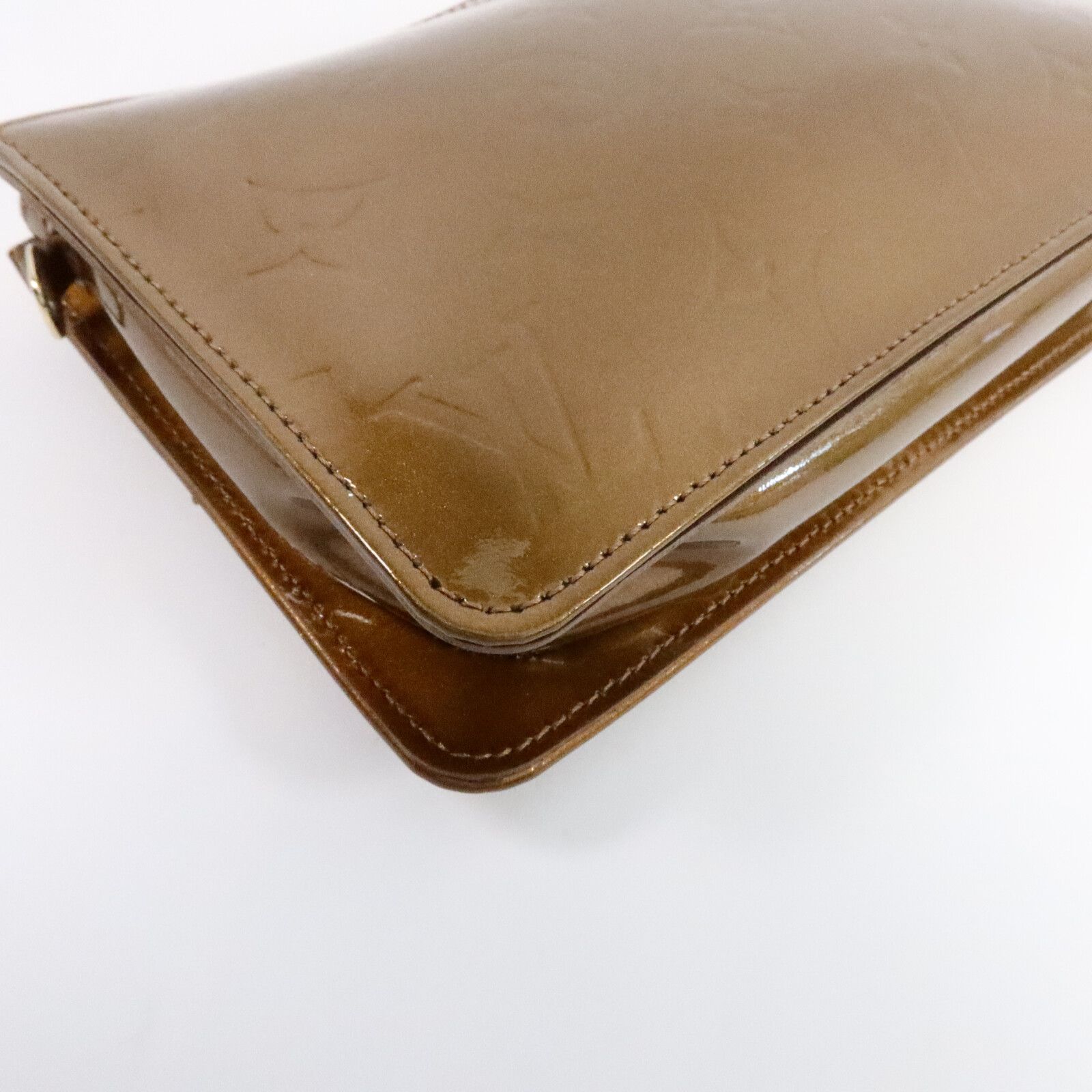 Vernis Lexington Pouch Handbag Brown Bronze Shoulder Bag M 91011 — view 12
