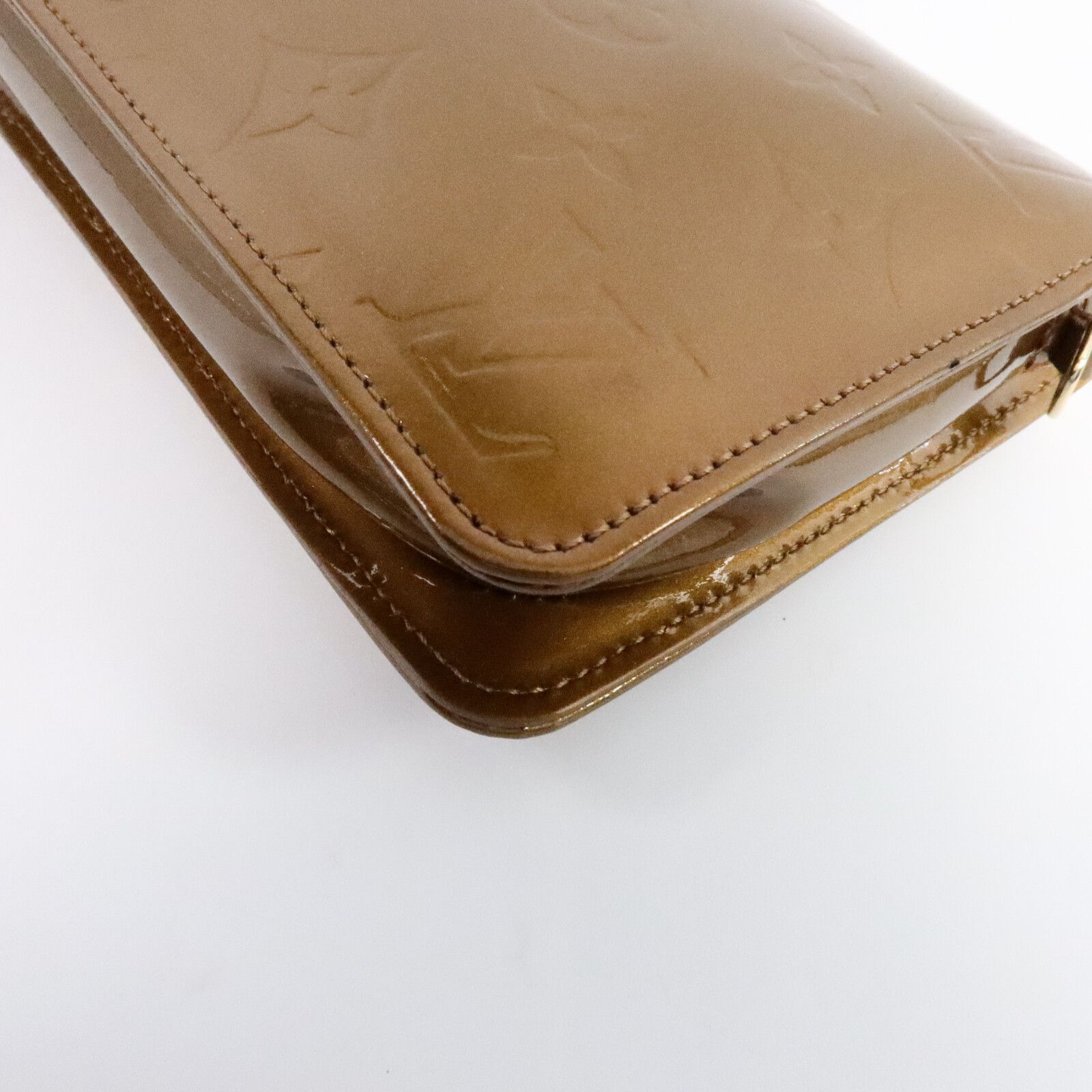 Vernis Lexington Pouch Handbag Brown Bronze Shoulder Bag M 91011 — view 13
