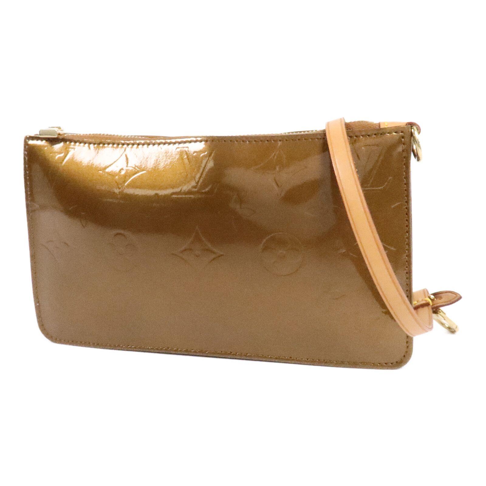Vernis Lexington Pouch Handbag Brown Bronze Shoulder Bag M 91011 — view 3