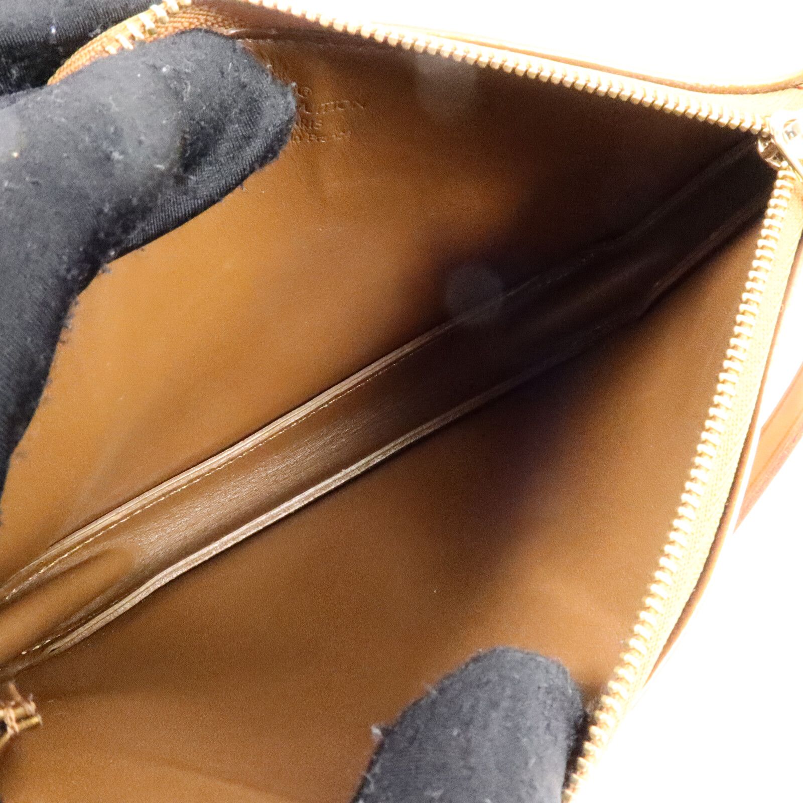 Vernis Lexington Pouch Handbag Brown Bronze Shoulder Bag M 91011 — view 5