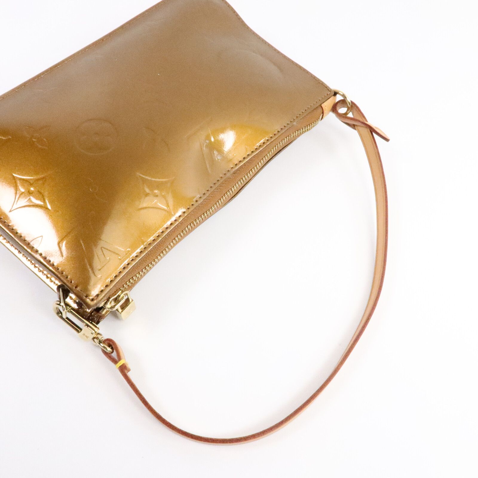Vernis Lexington Pouch Handbag Brown Bronze Shoulder Bag M 91011 — view 9