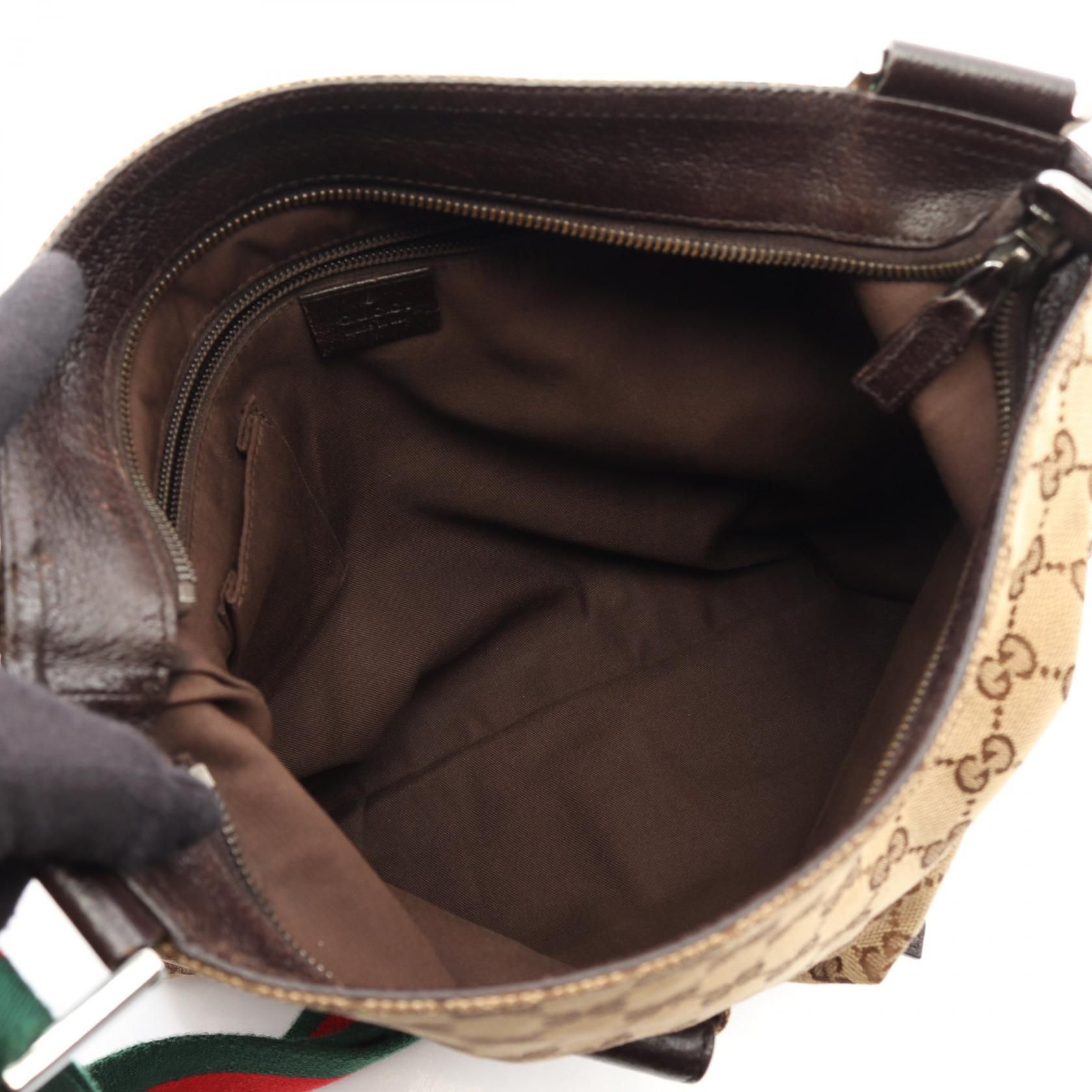 GG Canvas Web Double Pocket Crossbody Bag — view 3