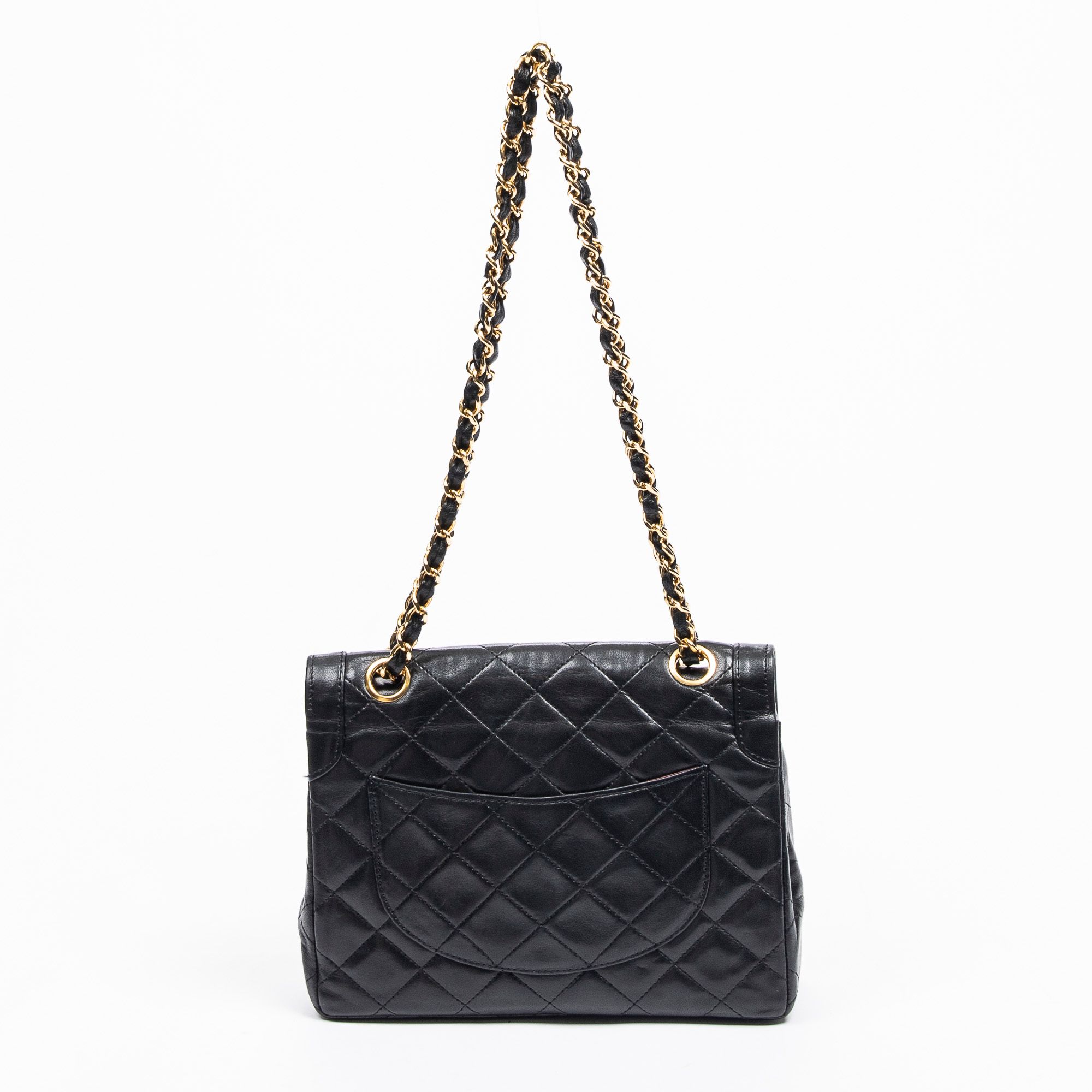 Paris Mini Double Flap Quilted Lambskin Leather — view 5