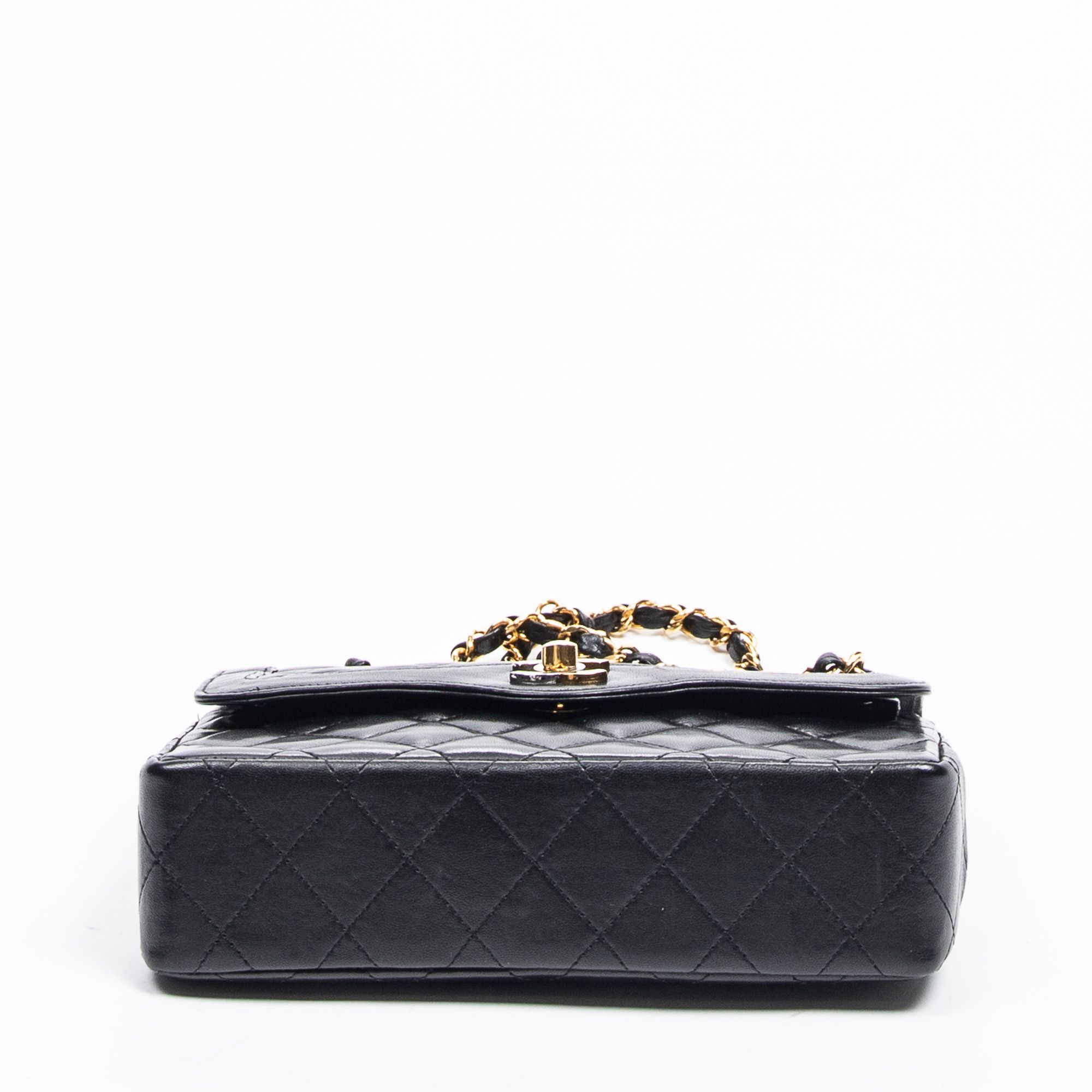 Paris Mini Double Flap Quilted Lambskin Leather — view 6