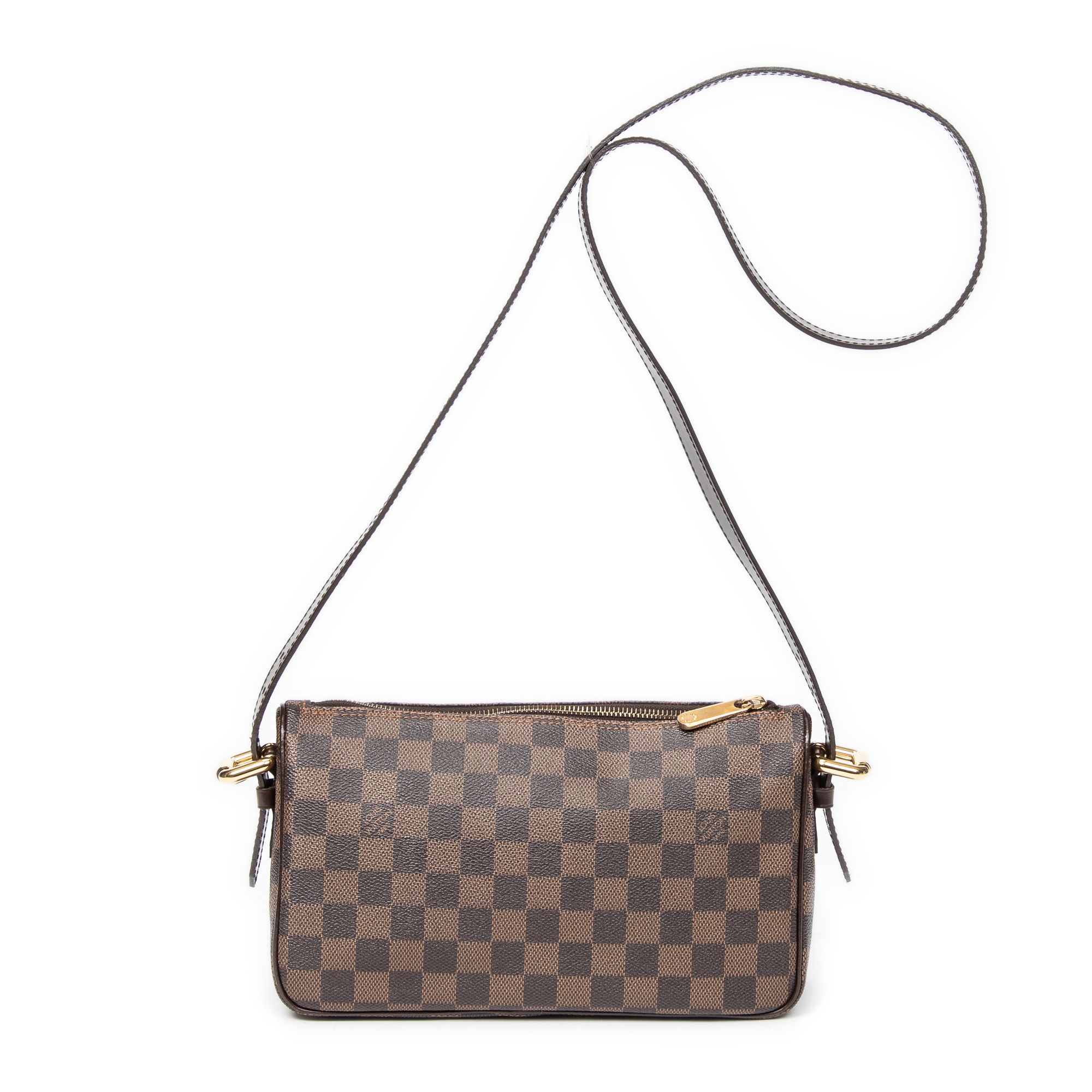 Ravello Long Strap GM Brown Damier Ebene Golden Brass — view 5