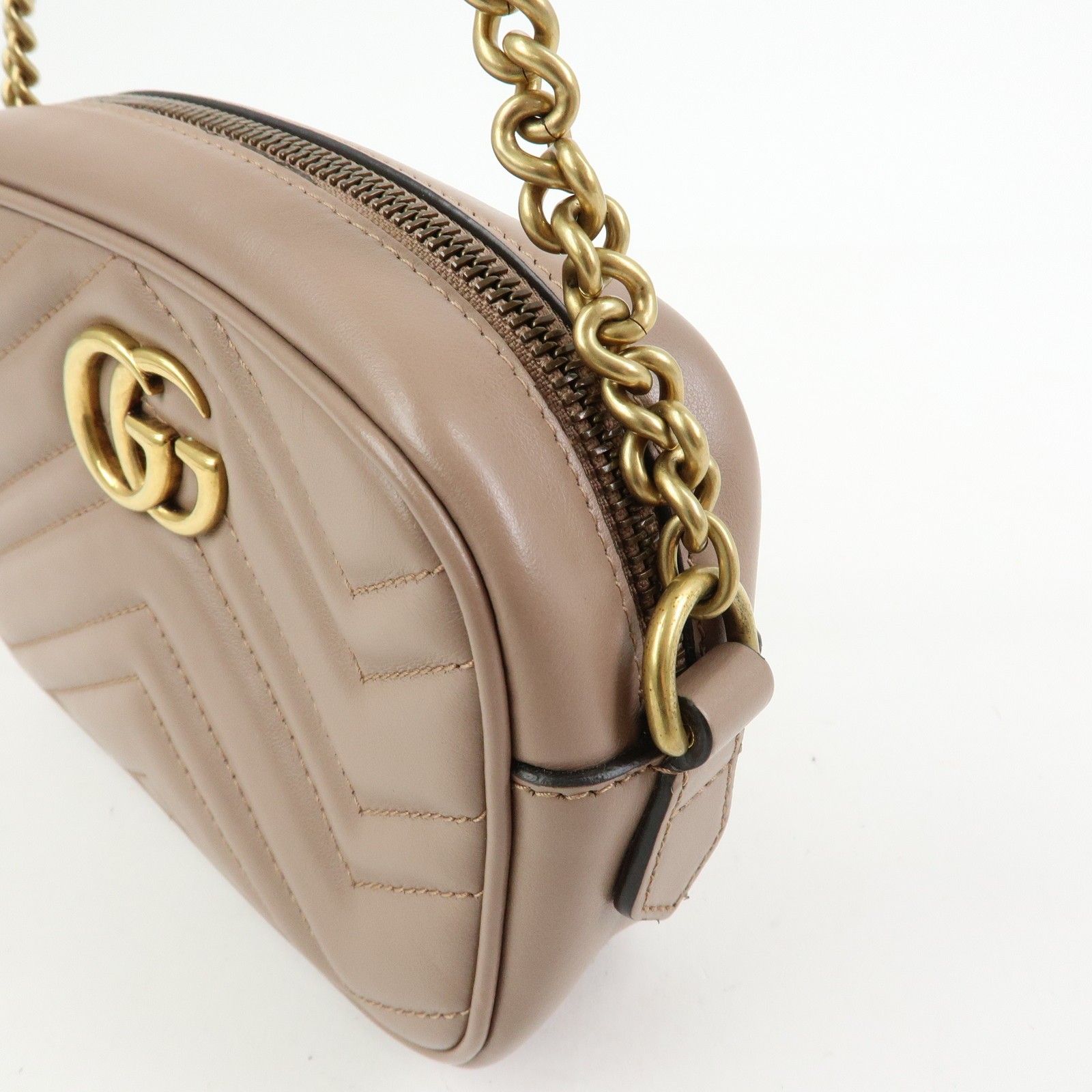 Mini Leather GG Marmont Camera — view 12