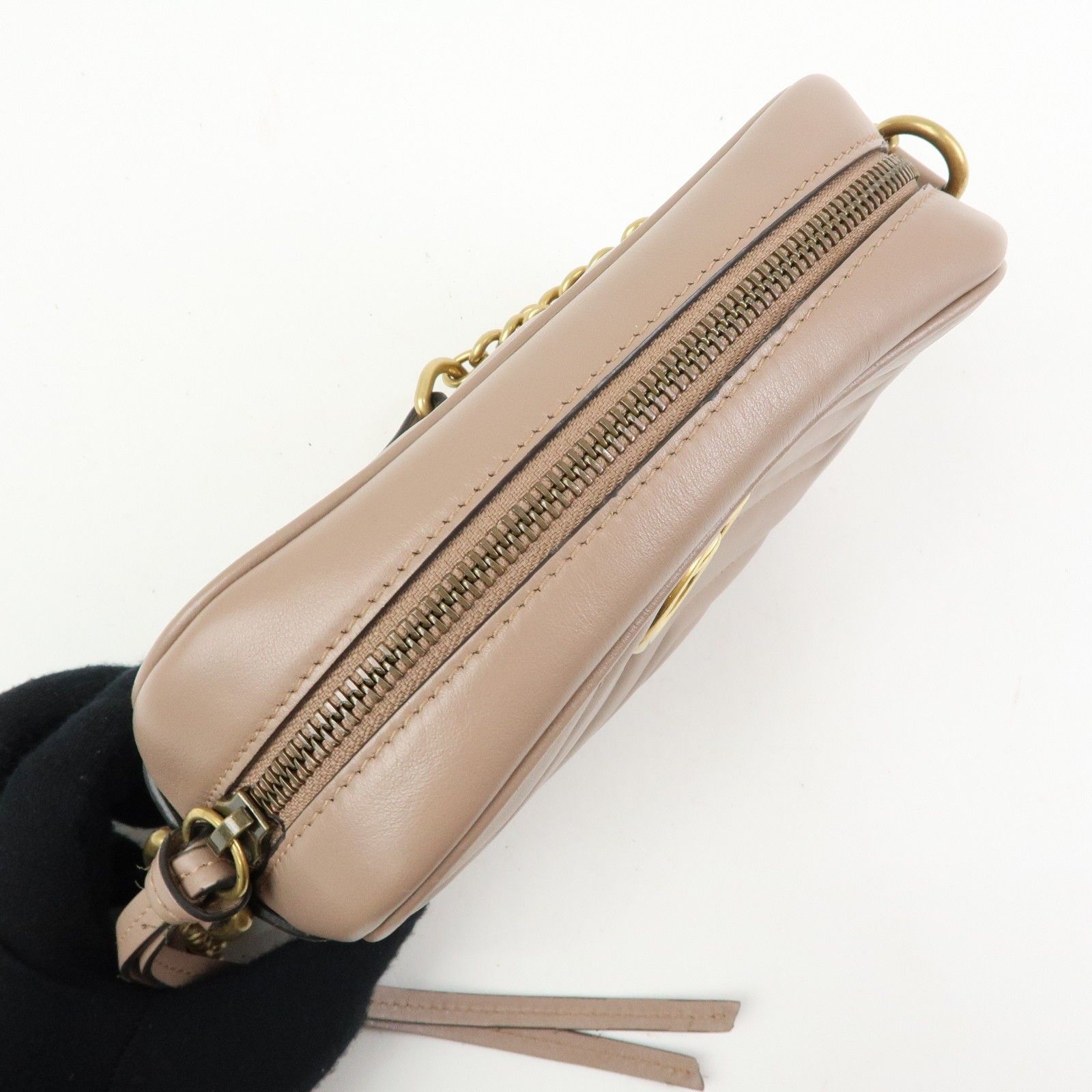 Mini Leather GG Marmont Camera — view 15