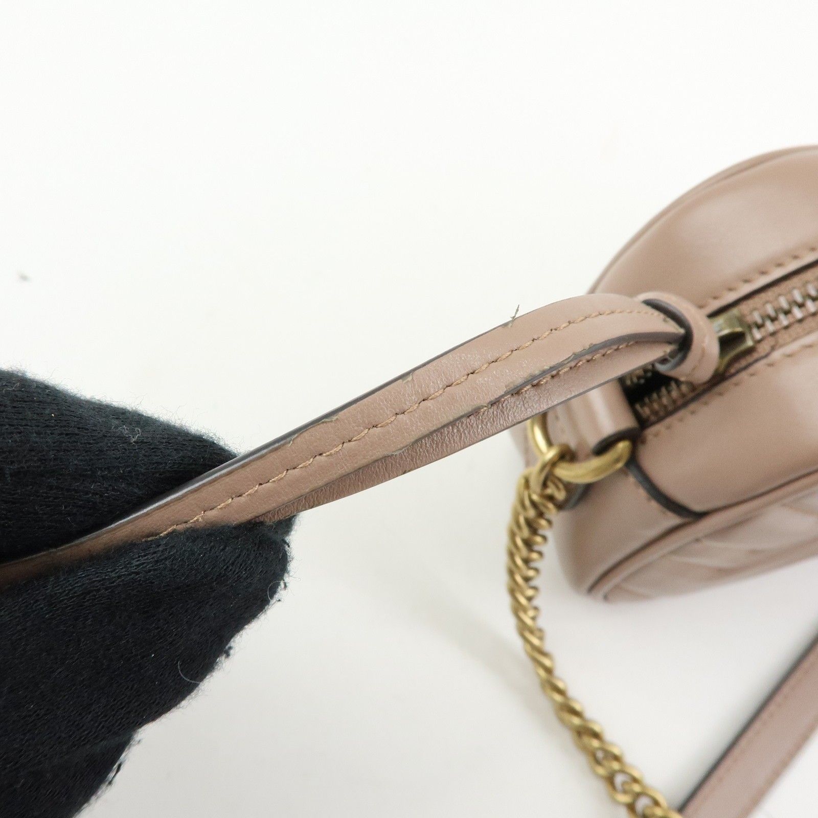 Mini Leather GG Marmont Camera — view 17