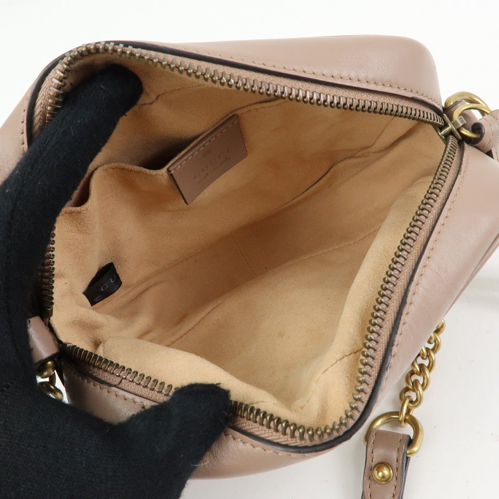 Mini Leather GG Marmont Camera — view 18