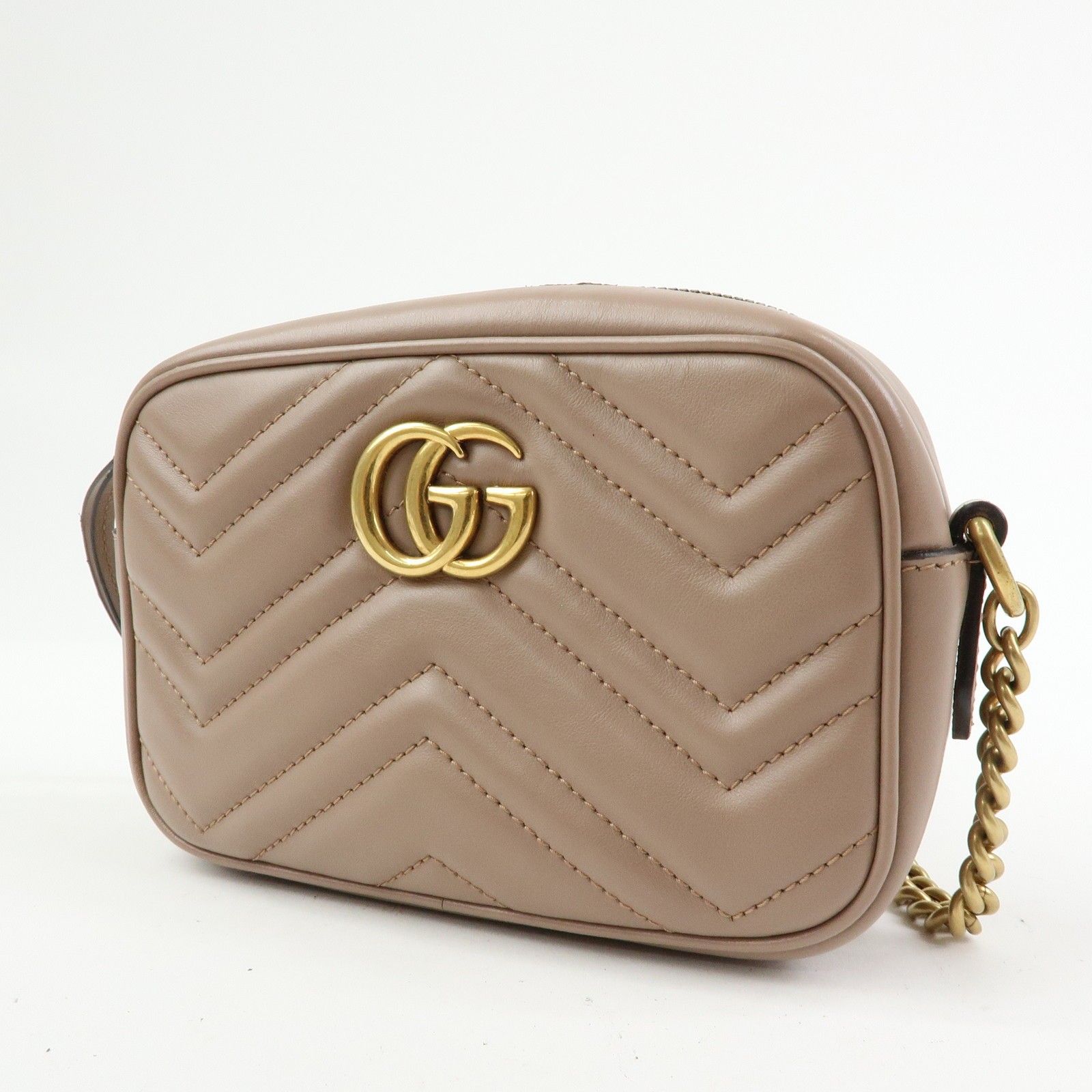 Mini Leather GG Marmont Camera — view 3